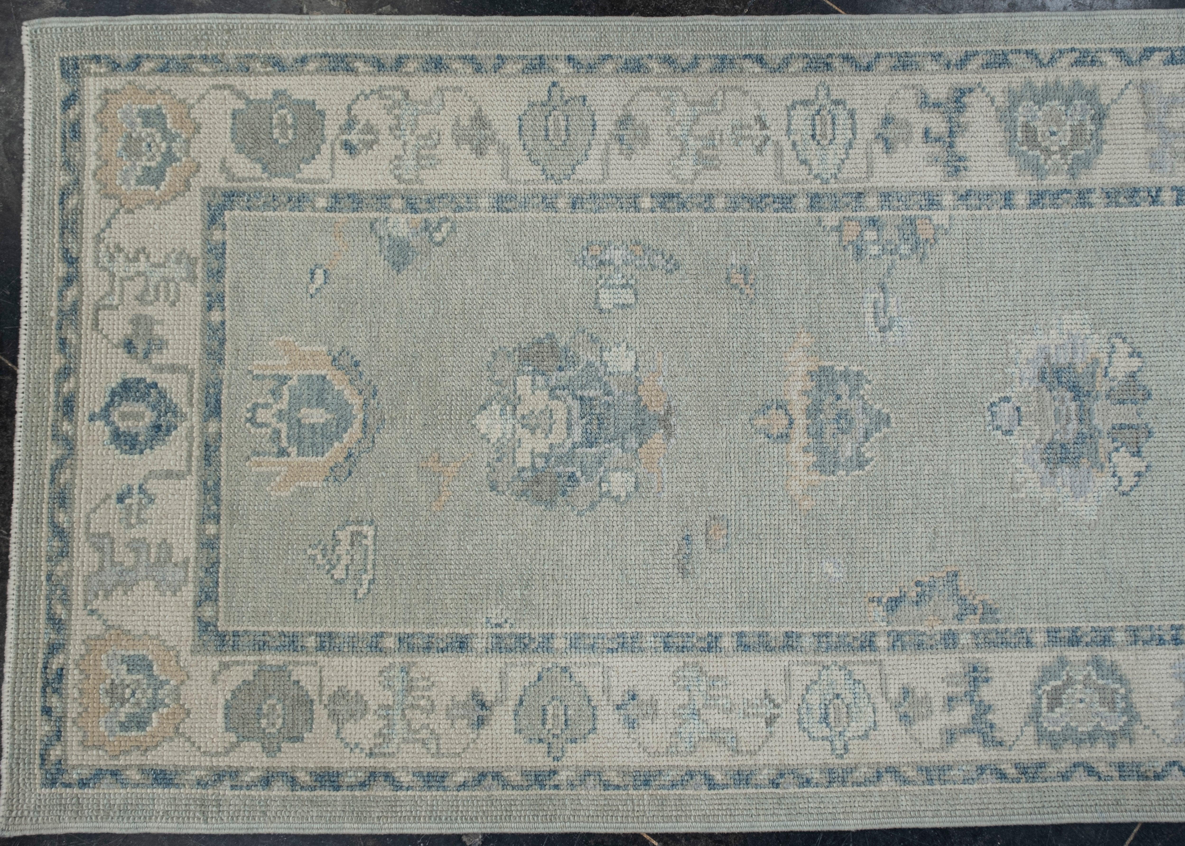 Türkischer Oushak-Teppich Oriental Handmade 3'1