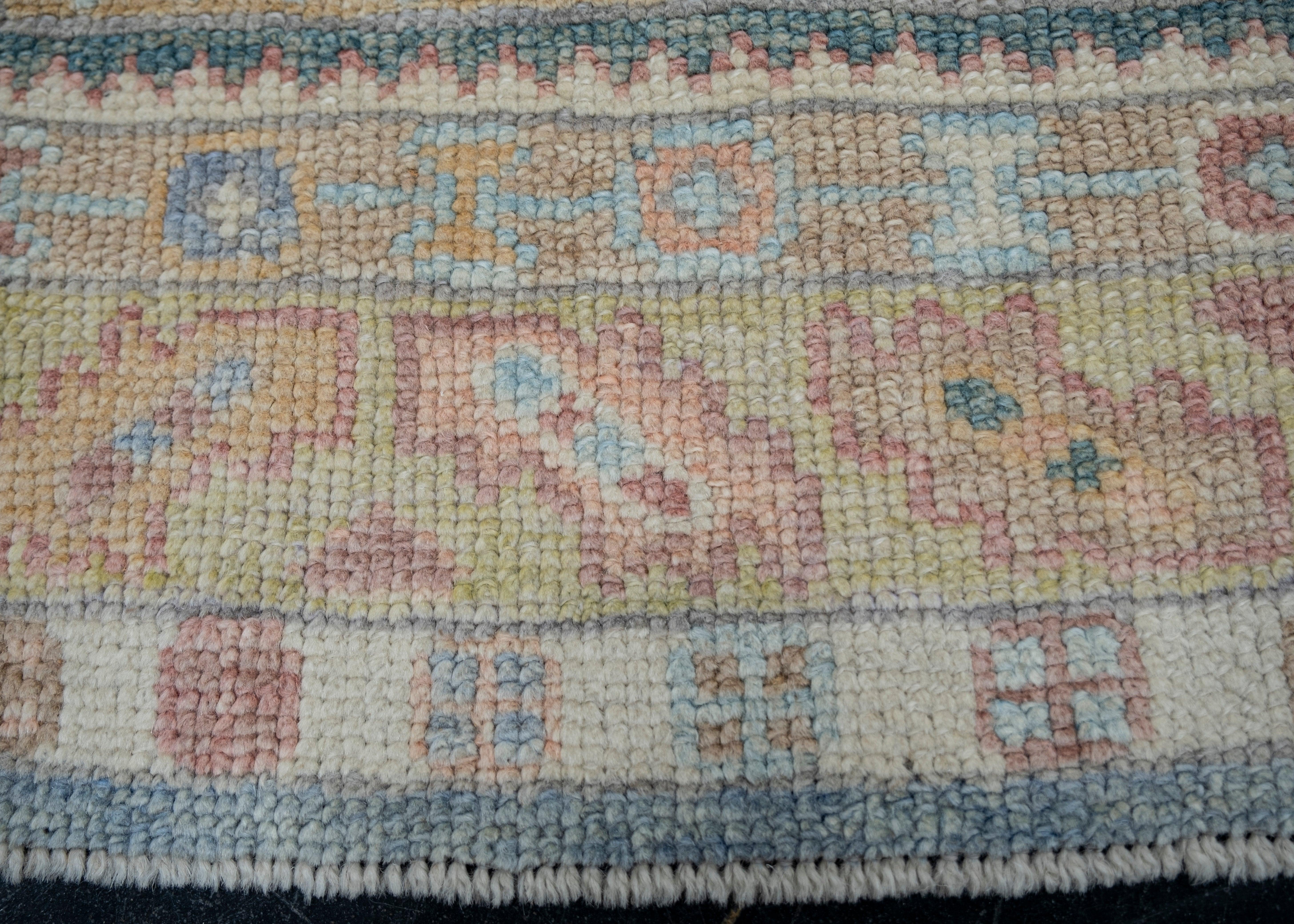 Türkischer Oushak-Teppich Oriental Handmade 3'1