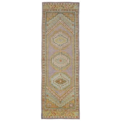 Alfombra Turca Oushak Oriental Hecha a Mano 3'1" x 9'4" #974
