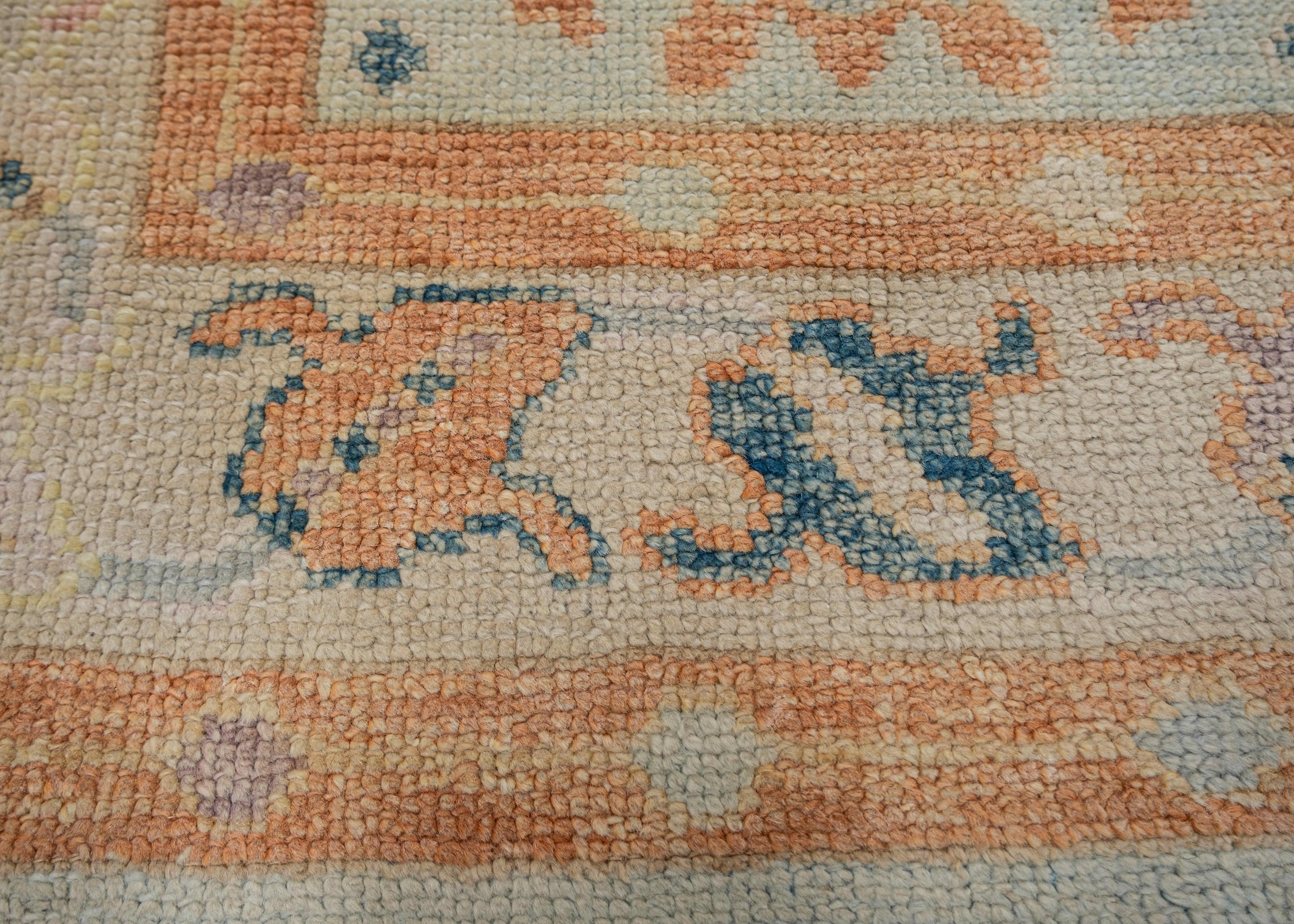 Türkischer Oushak-Teppich Oriental Handmade 3'1