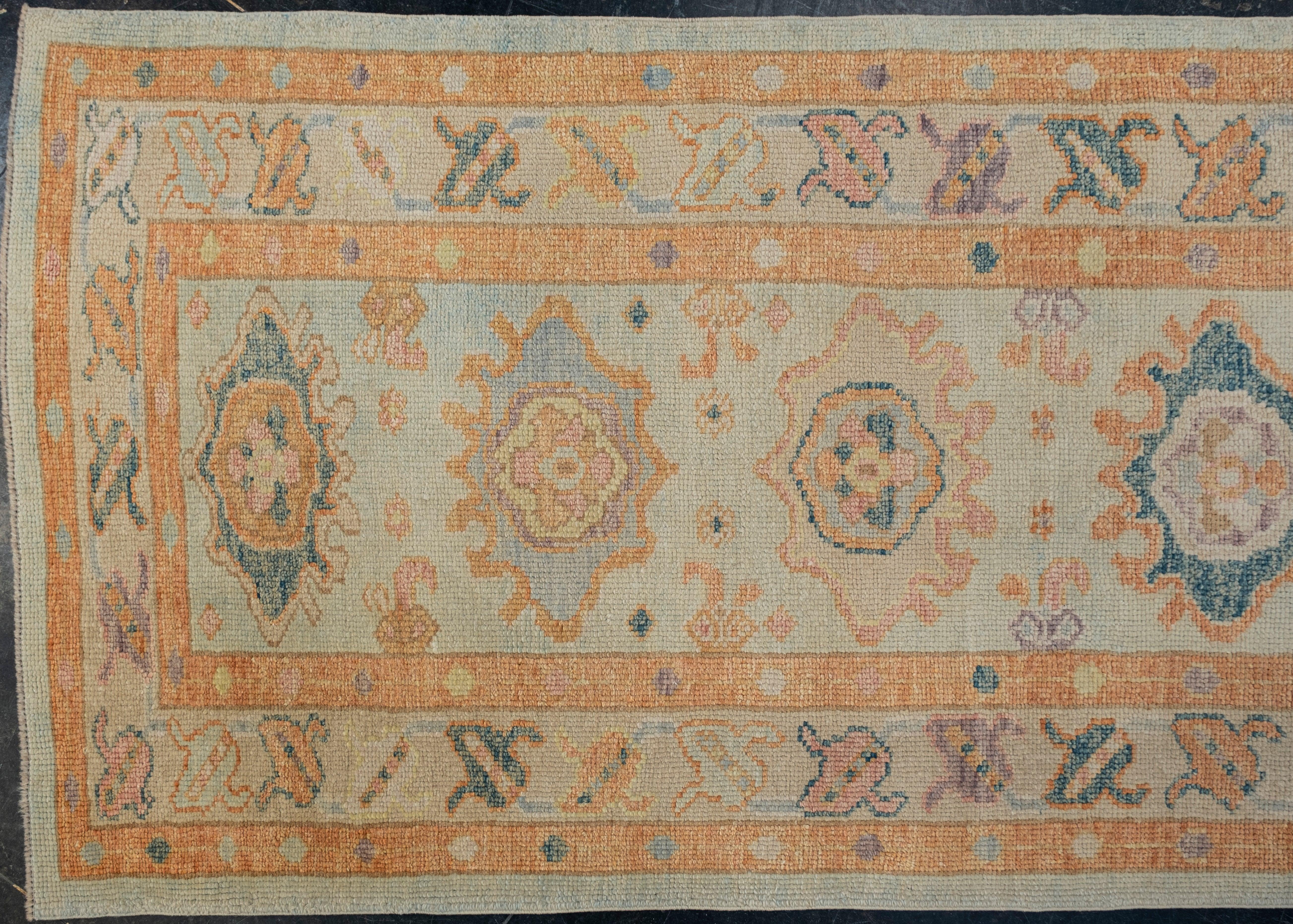 Türkischer Oushak-Teppich Orientalisch Handgefertigt 3'1
