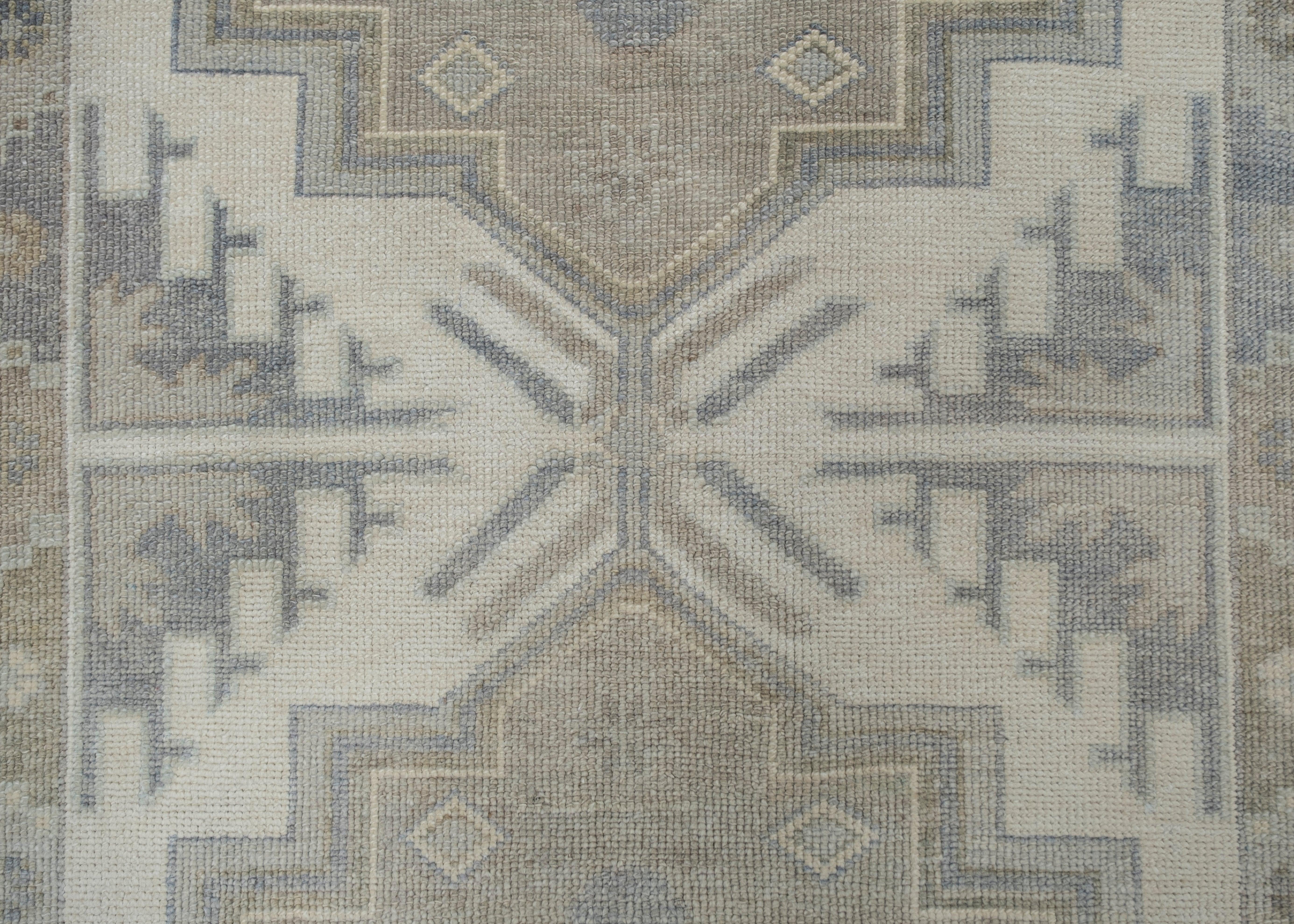 Türkischer Oushak-Teppich Oriental Handmade 3'10