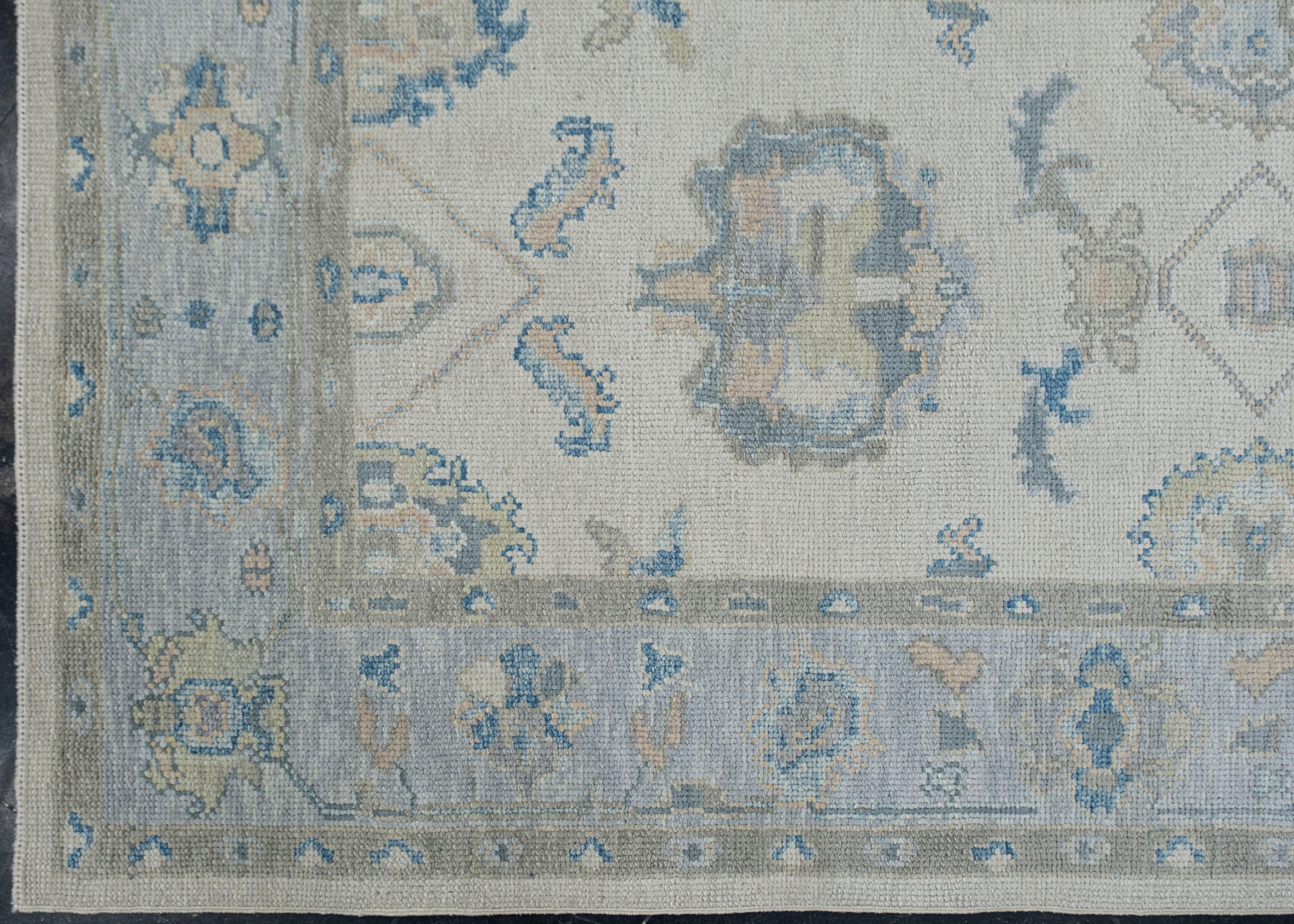 Tappeto Oushak turco Eleg Handmade 3'10