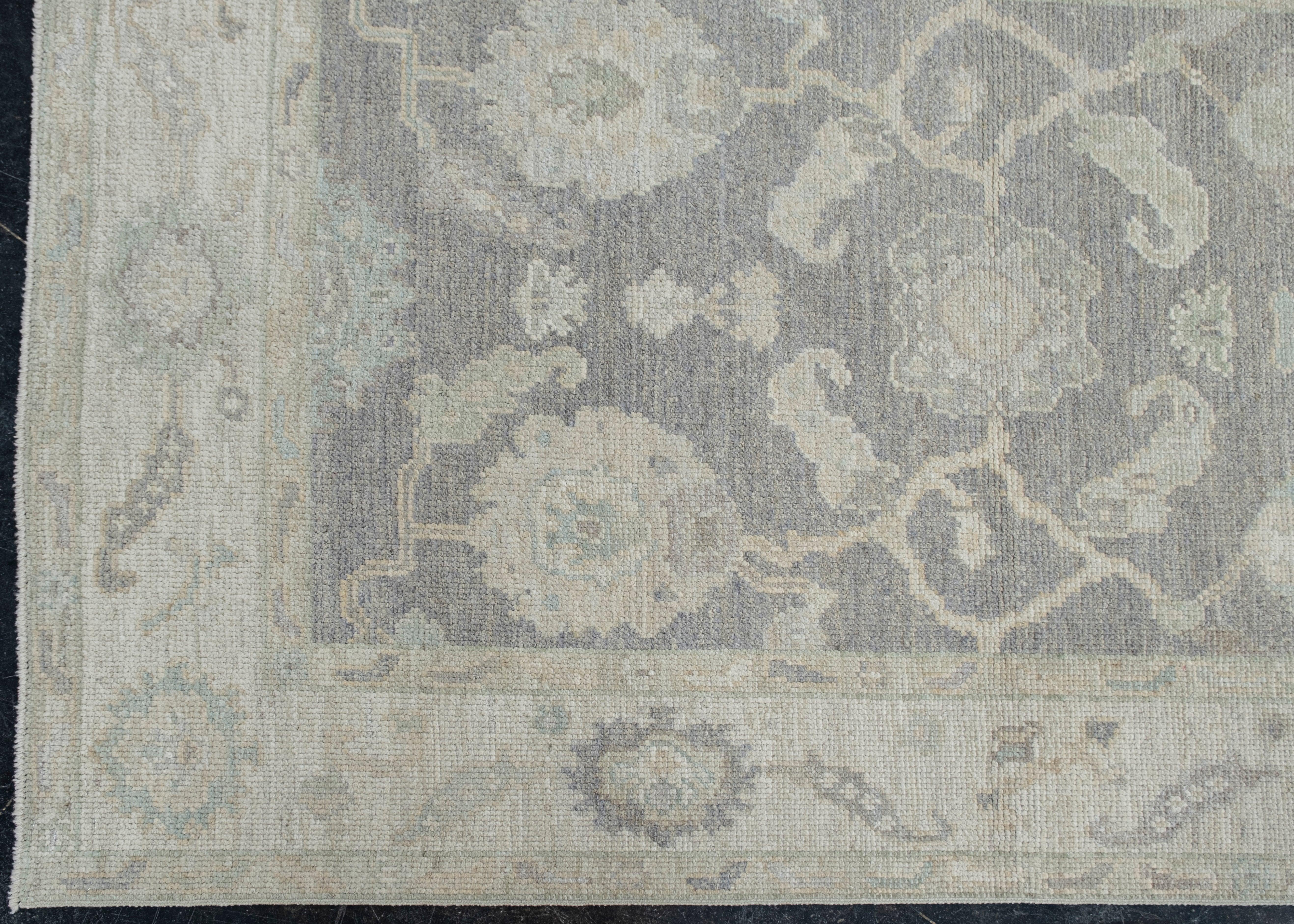 Turc Tapis turc Oushak Oriental Handmade 3'11
