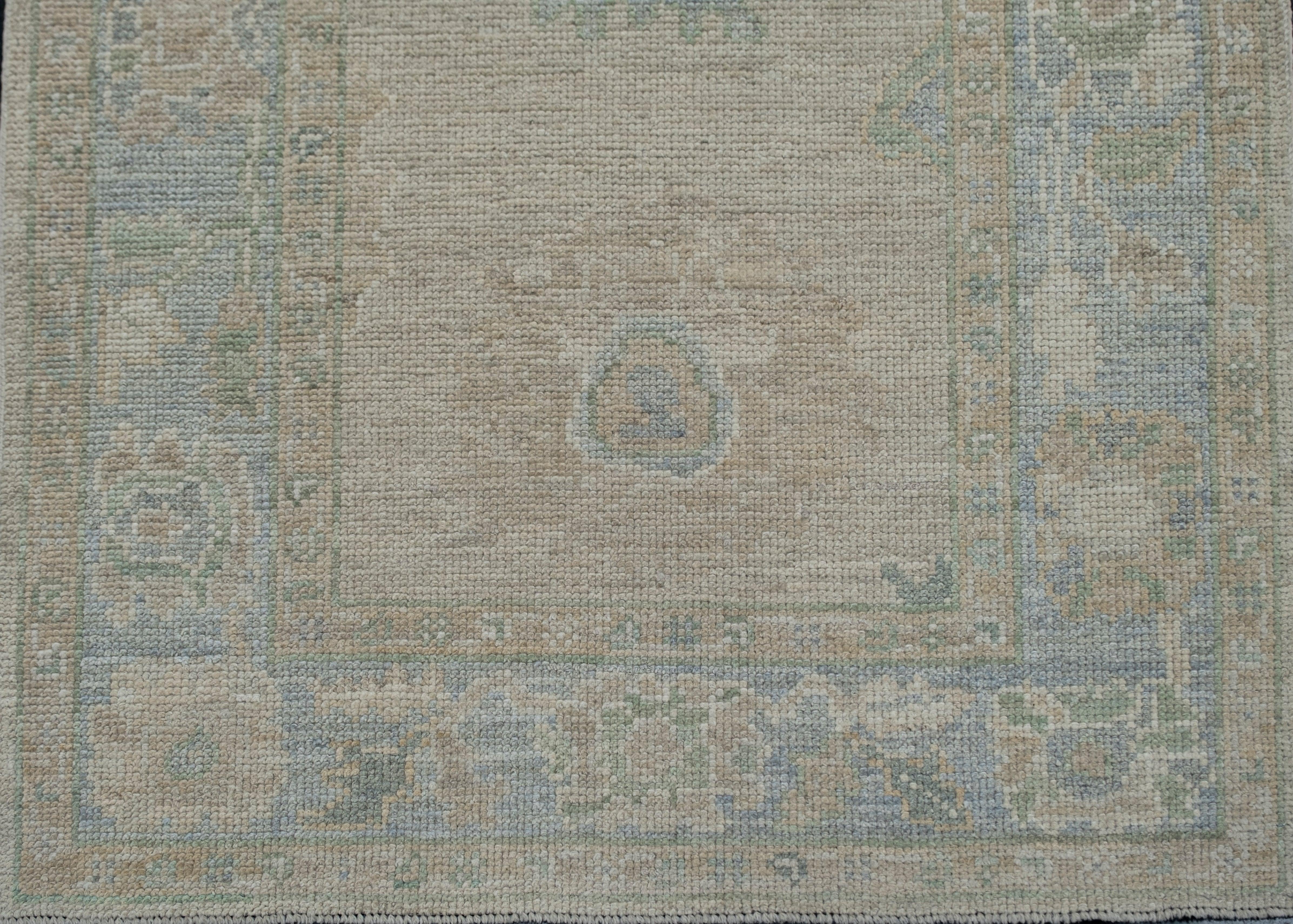 Türkischer Oushak-Teppich Oriental Handmade 3'2