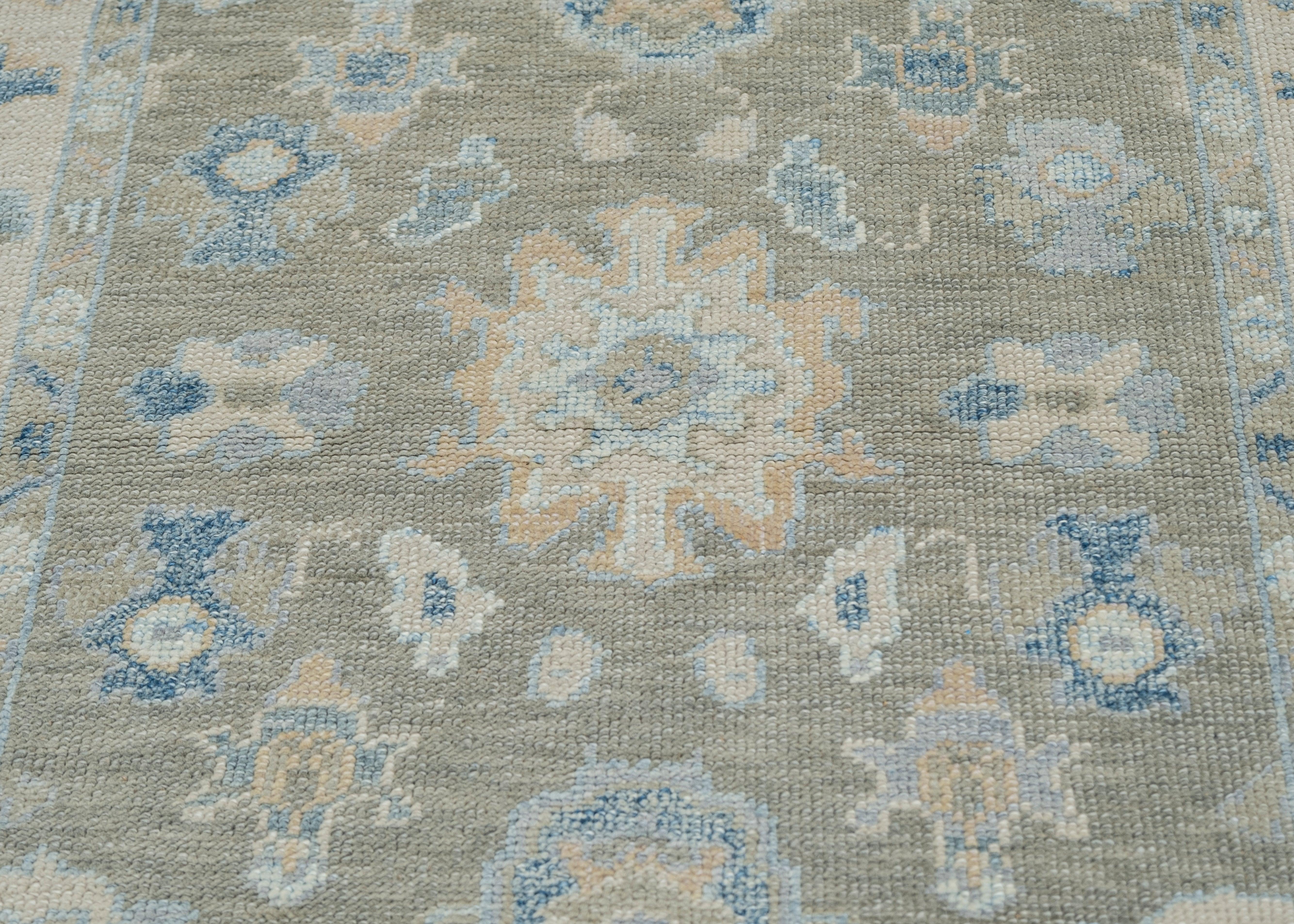 Turkish Oushak Rug Oriental Handmade 4' x 5'5