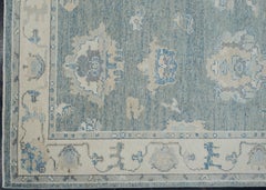 Turkish Oushak Rug Oriental Handmade 4'1" x 10'3" #11962