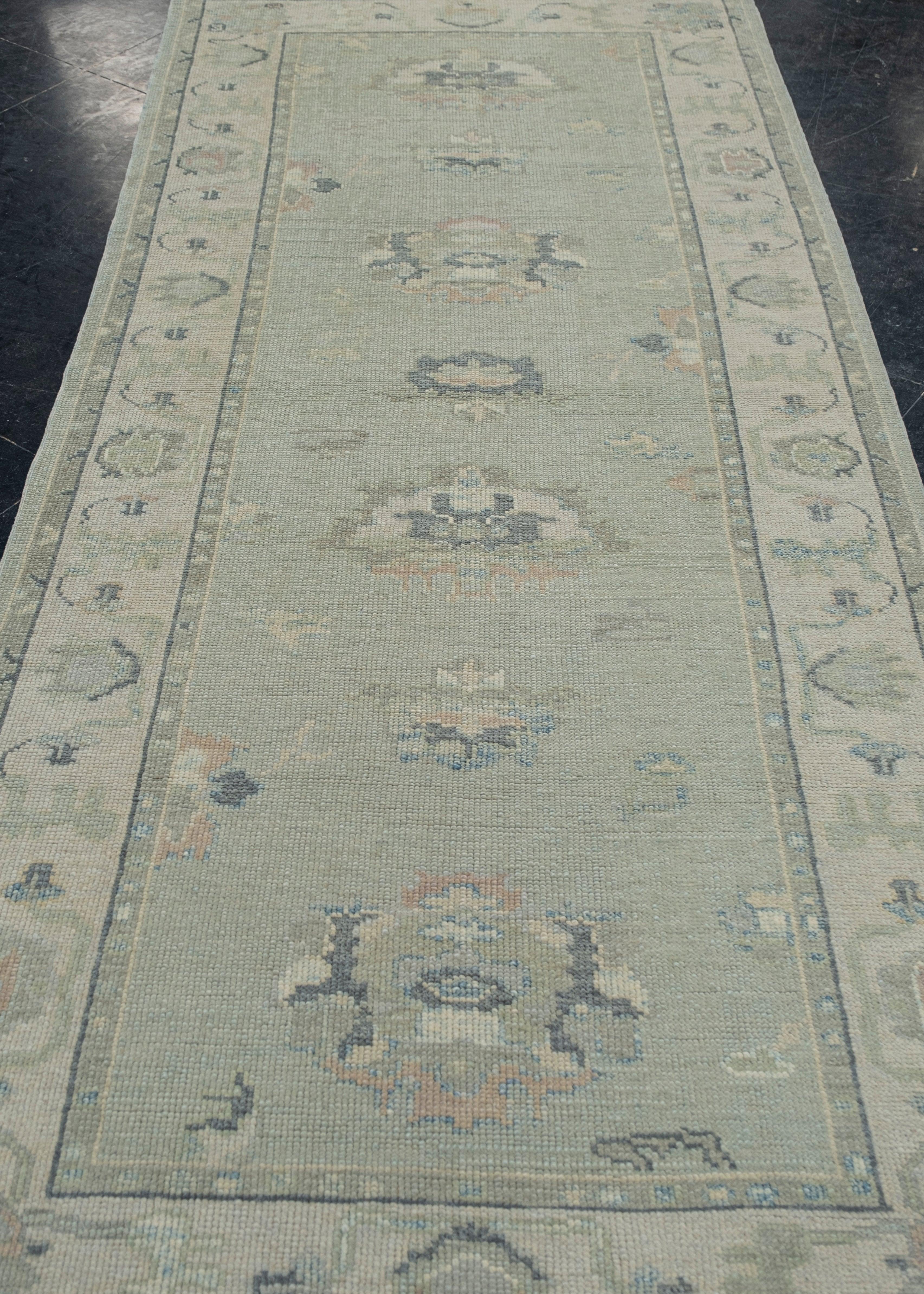 Tapis turc Oushak oriental fait à la main 4'1