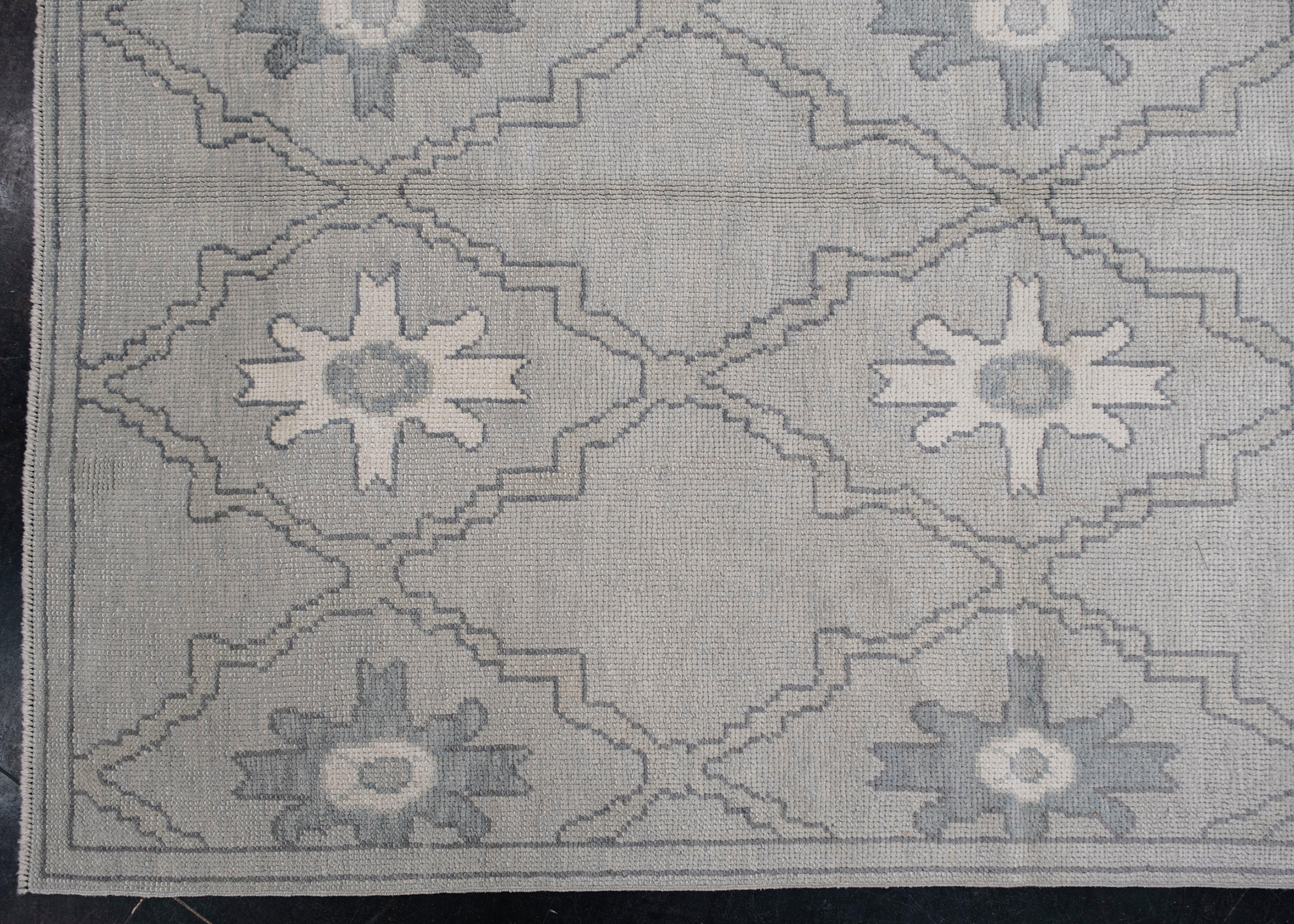 Turkish Oushak Rug Oriental Handmade 4'10