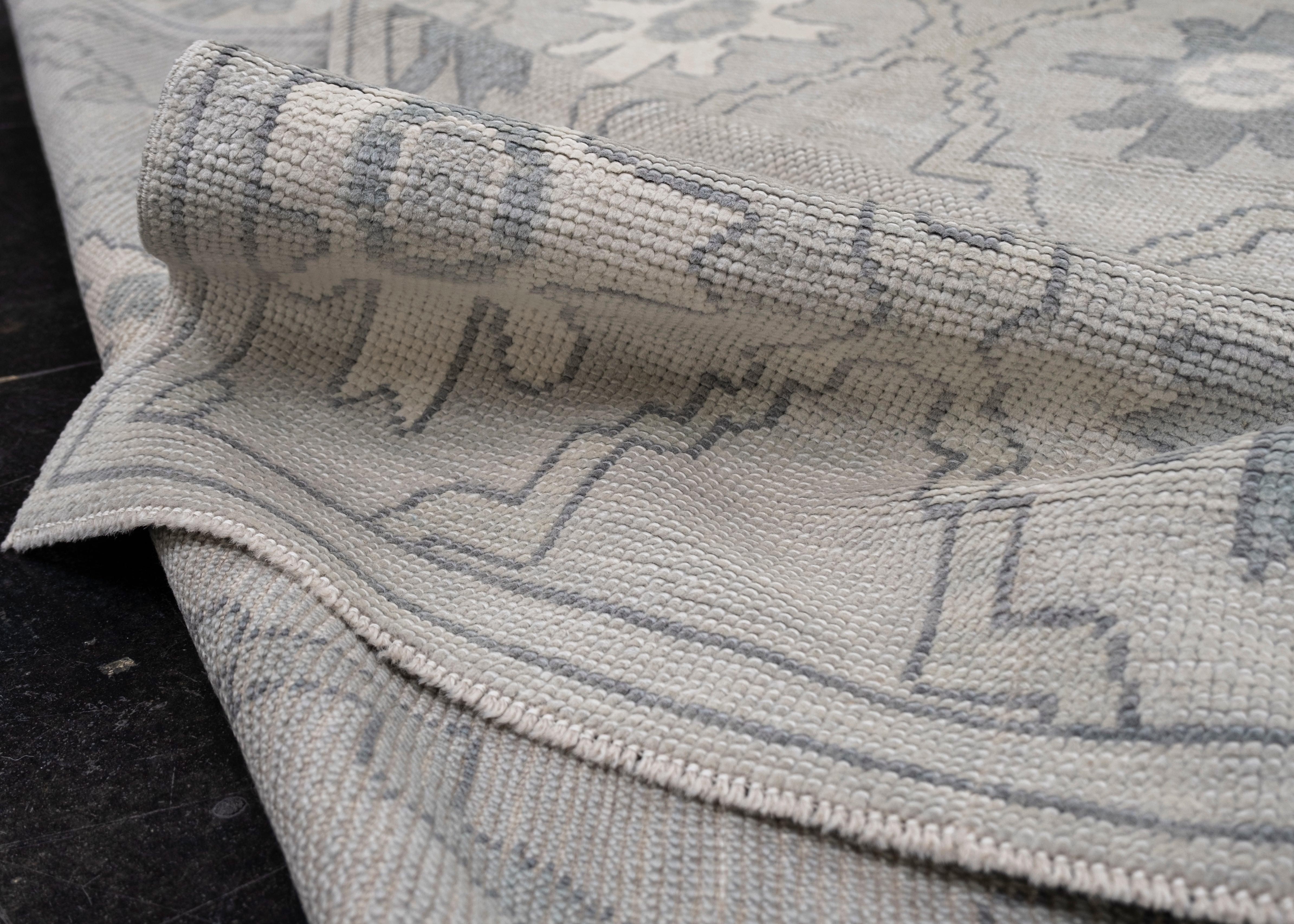 Turkish Oushak Rug Oriental Handmade 4'10