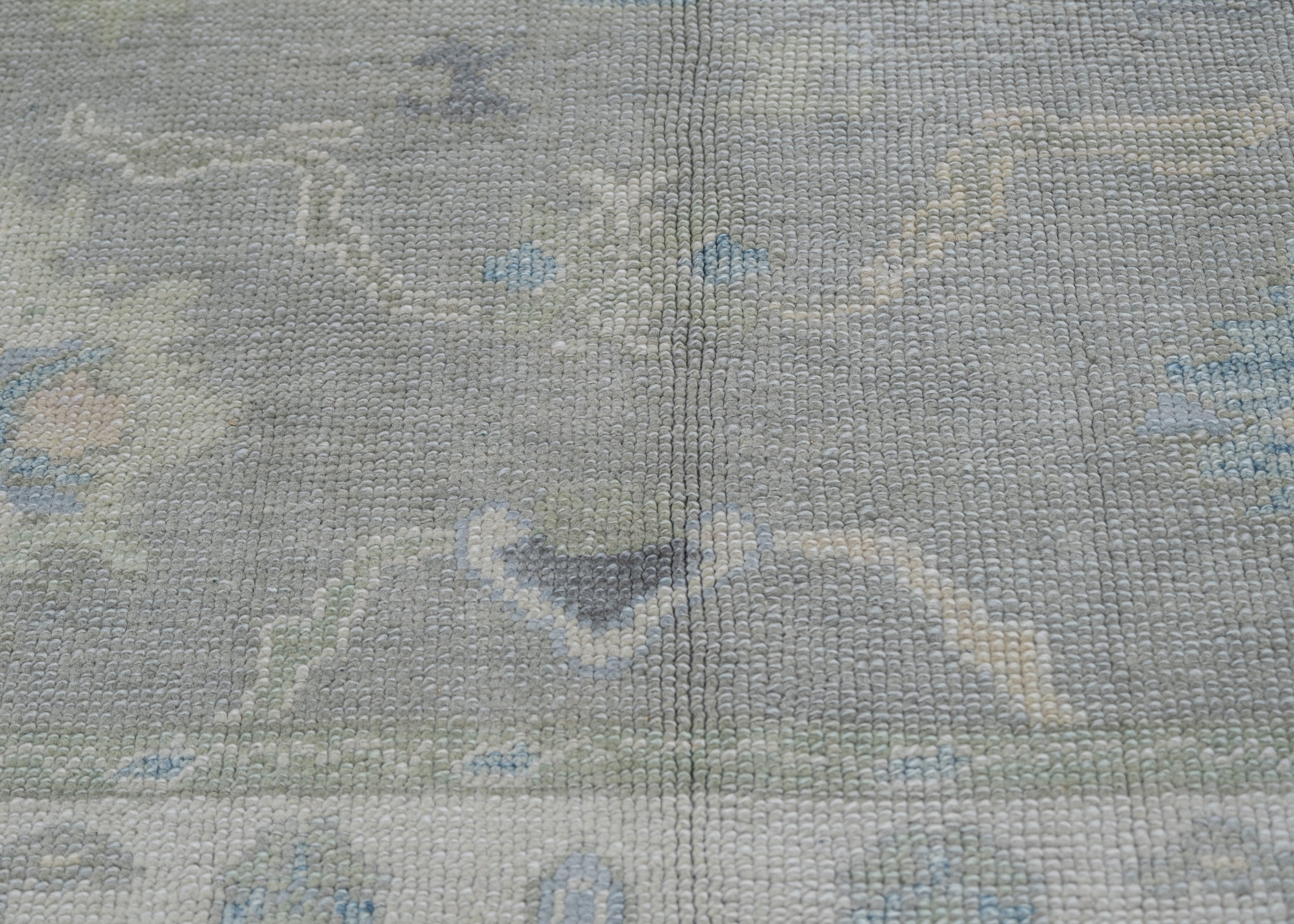 Turkish Oushak Rug Oriental Handmade 4'10