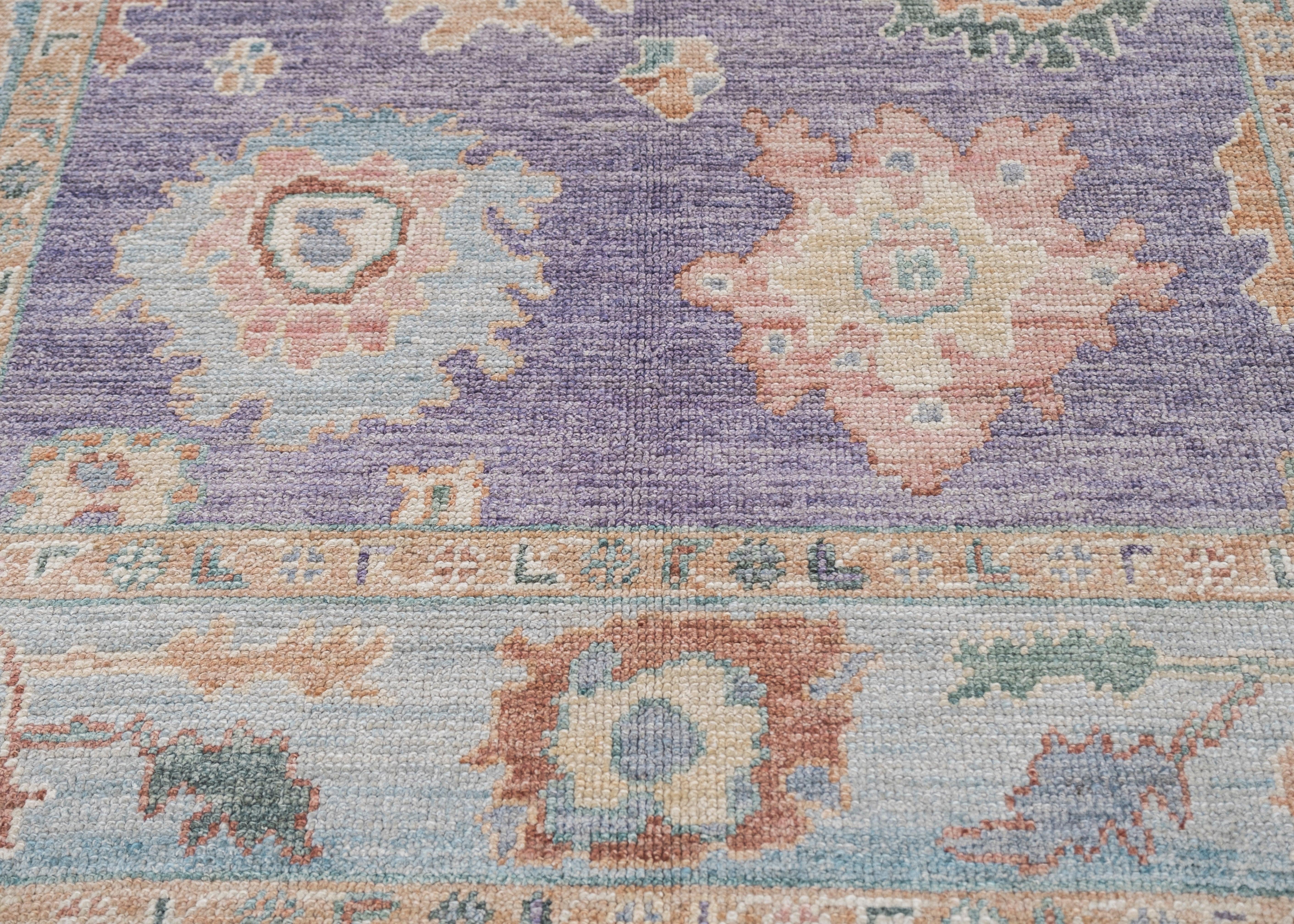 Turkish Oushak Rug Oriental Handmade 4'11