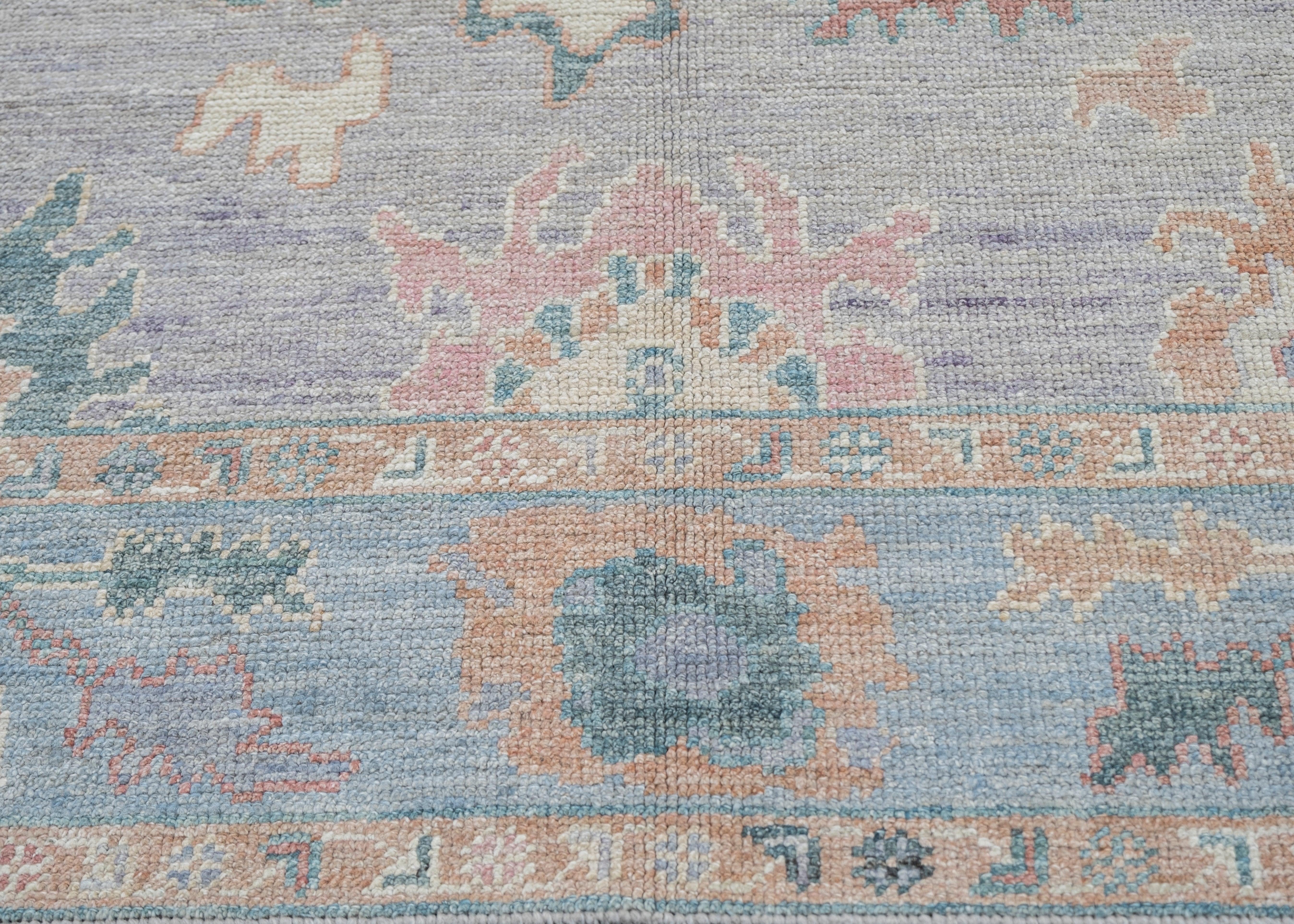Türkischer Oushak-Teppich Oriental Handmade 4'11
