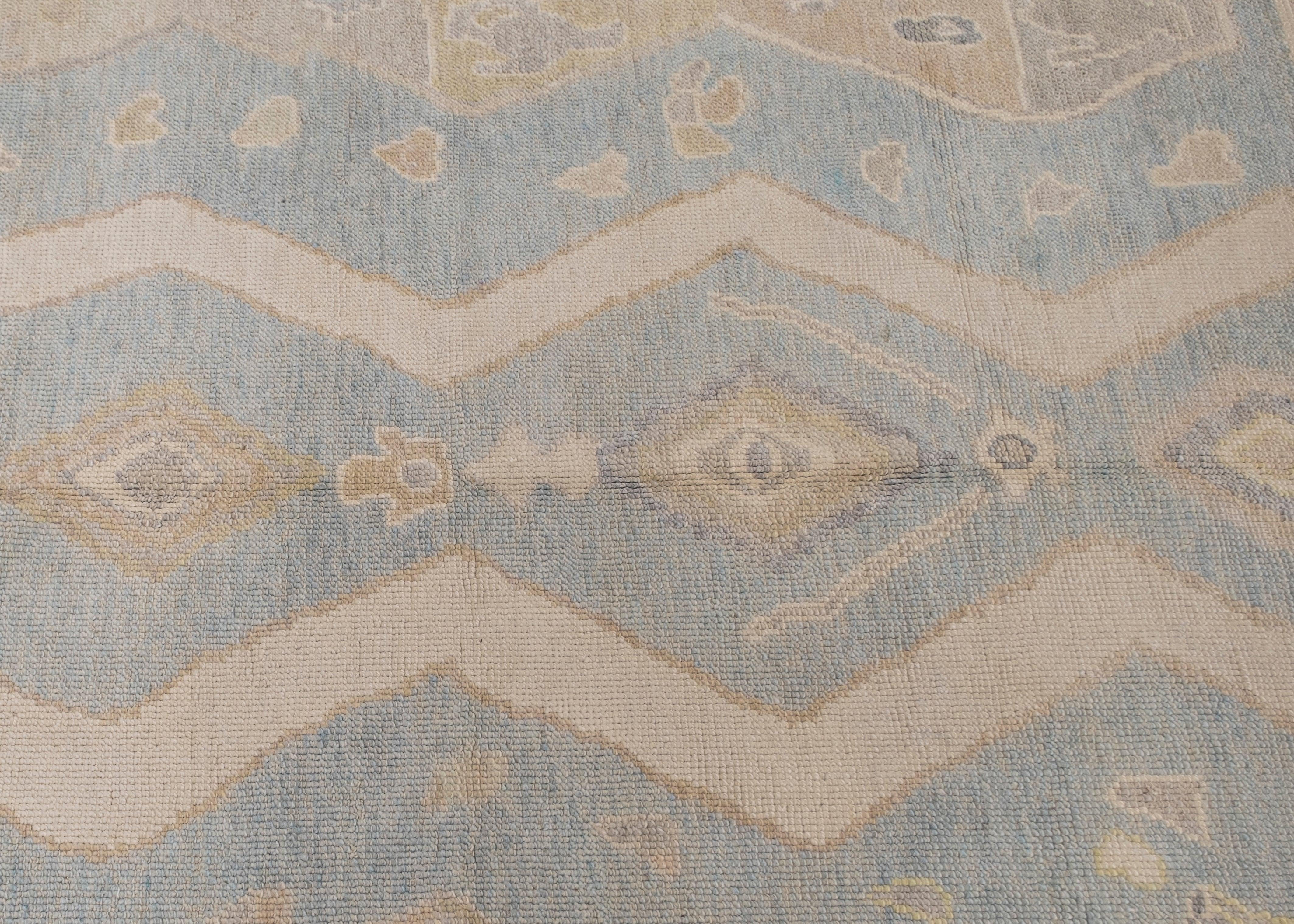 Türkischer Oushak-Teppich Oriental Handmade 4'11