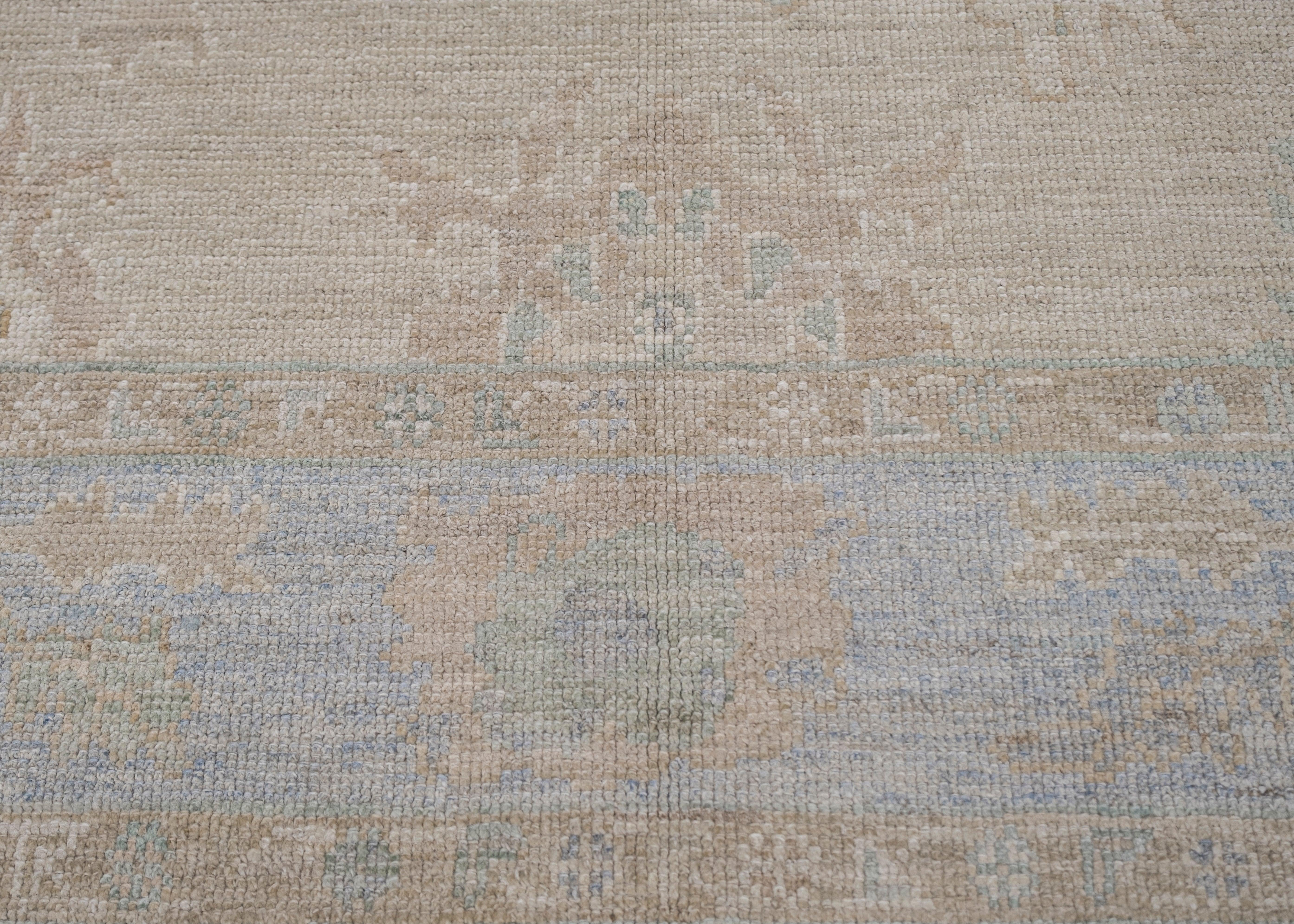 Türkischer Oushak-Teppich Oriental Handmade 4'11