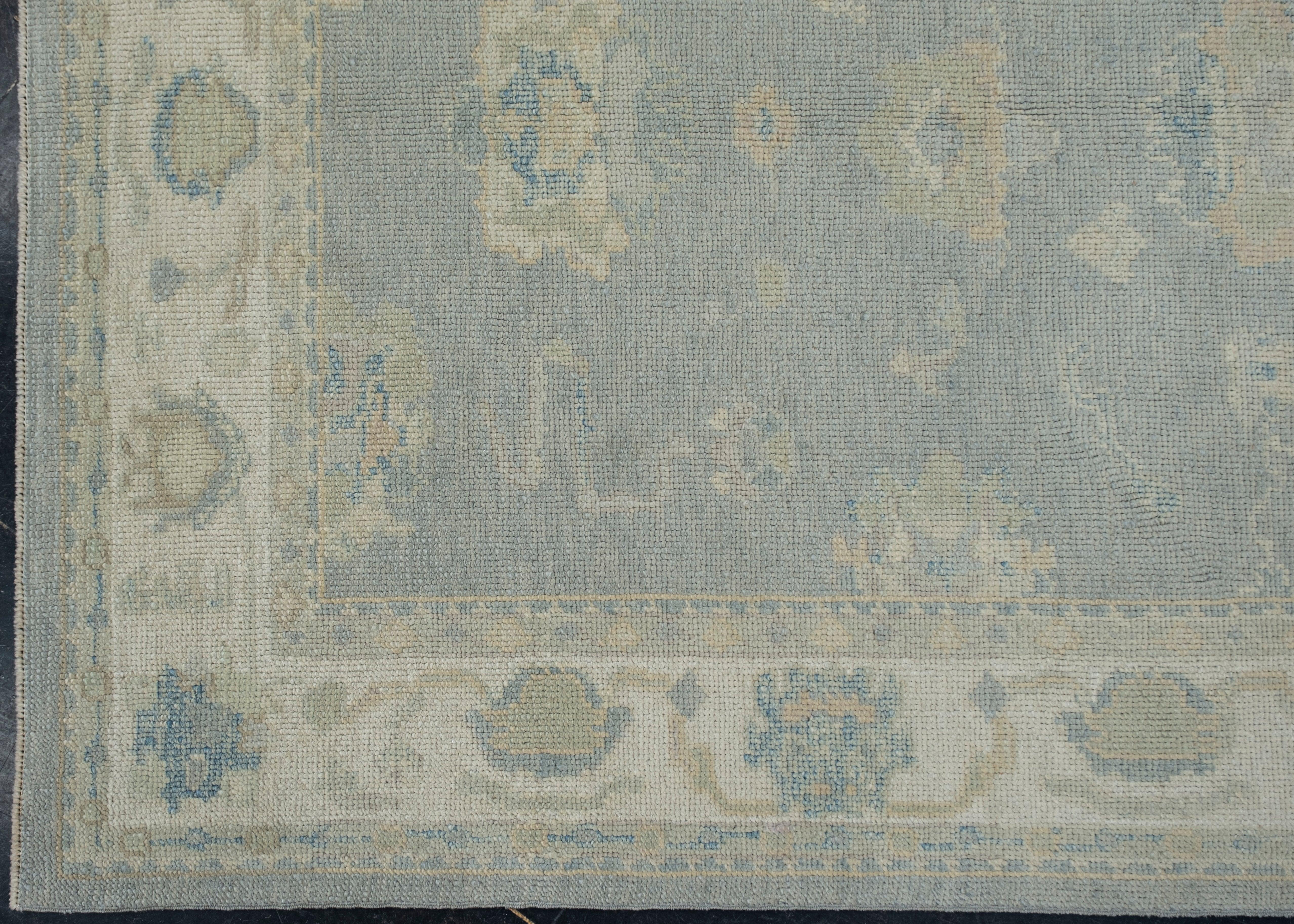 Türkischer Oushak-Teppich Oriental Handmade 4'11