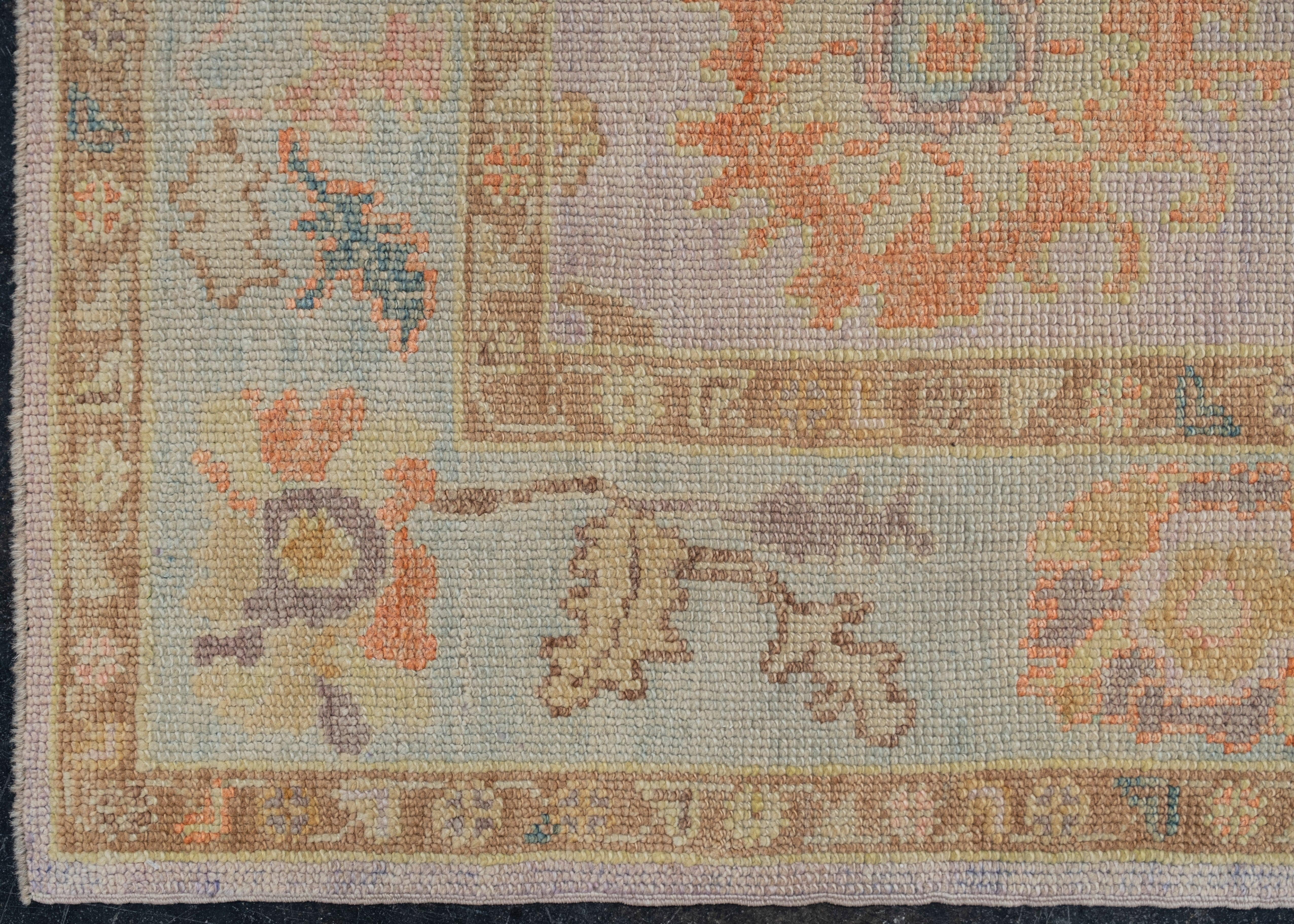 Türkischer Oushak-Teppich Oriental Handmade 4'2