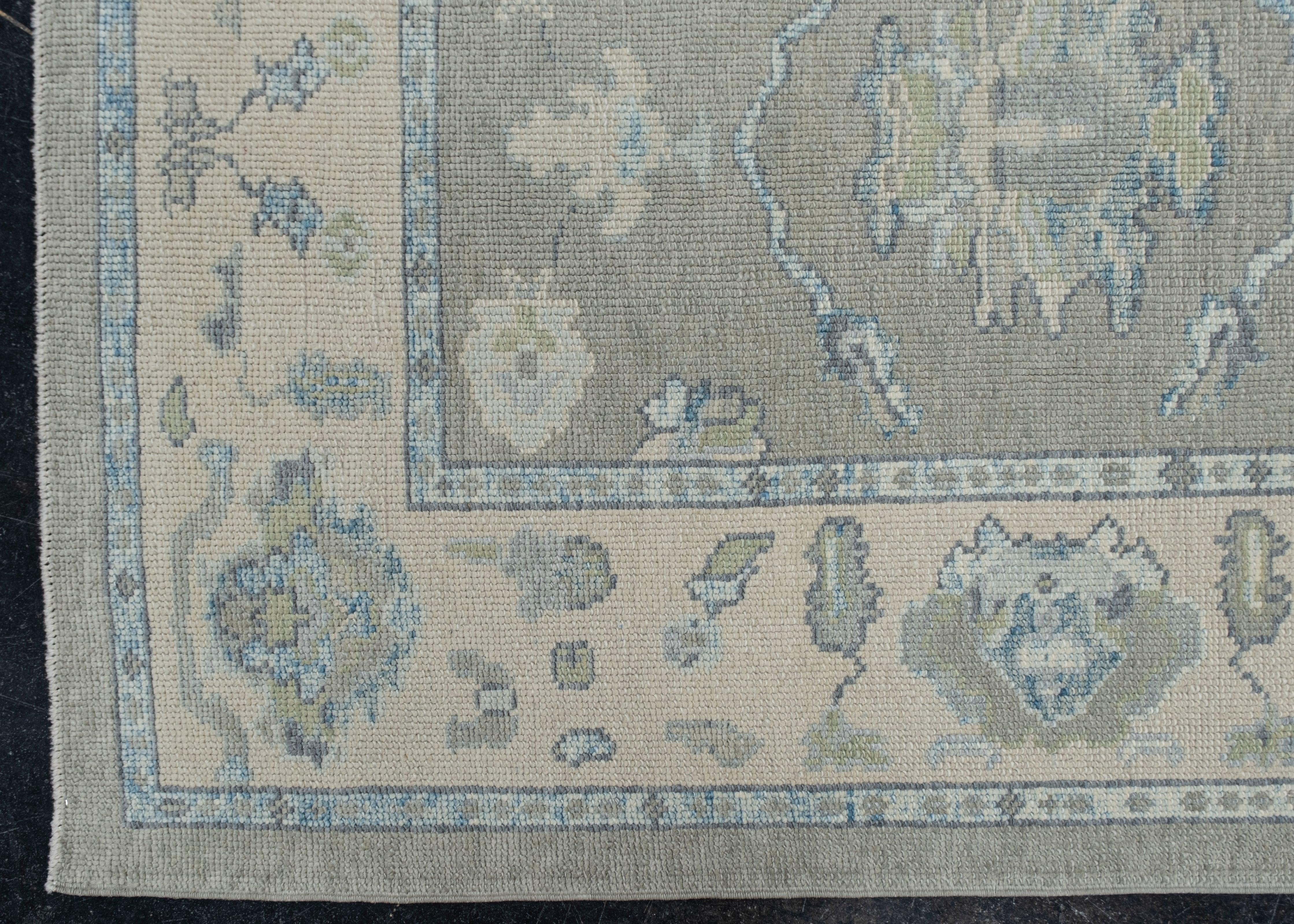 Turkish Oushak Rug Oriental Handmade 4'2