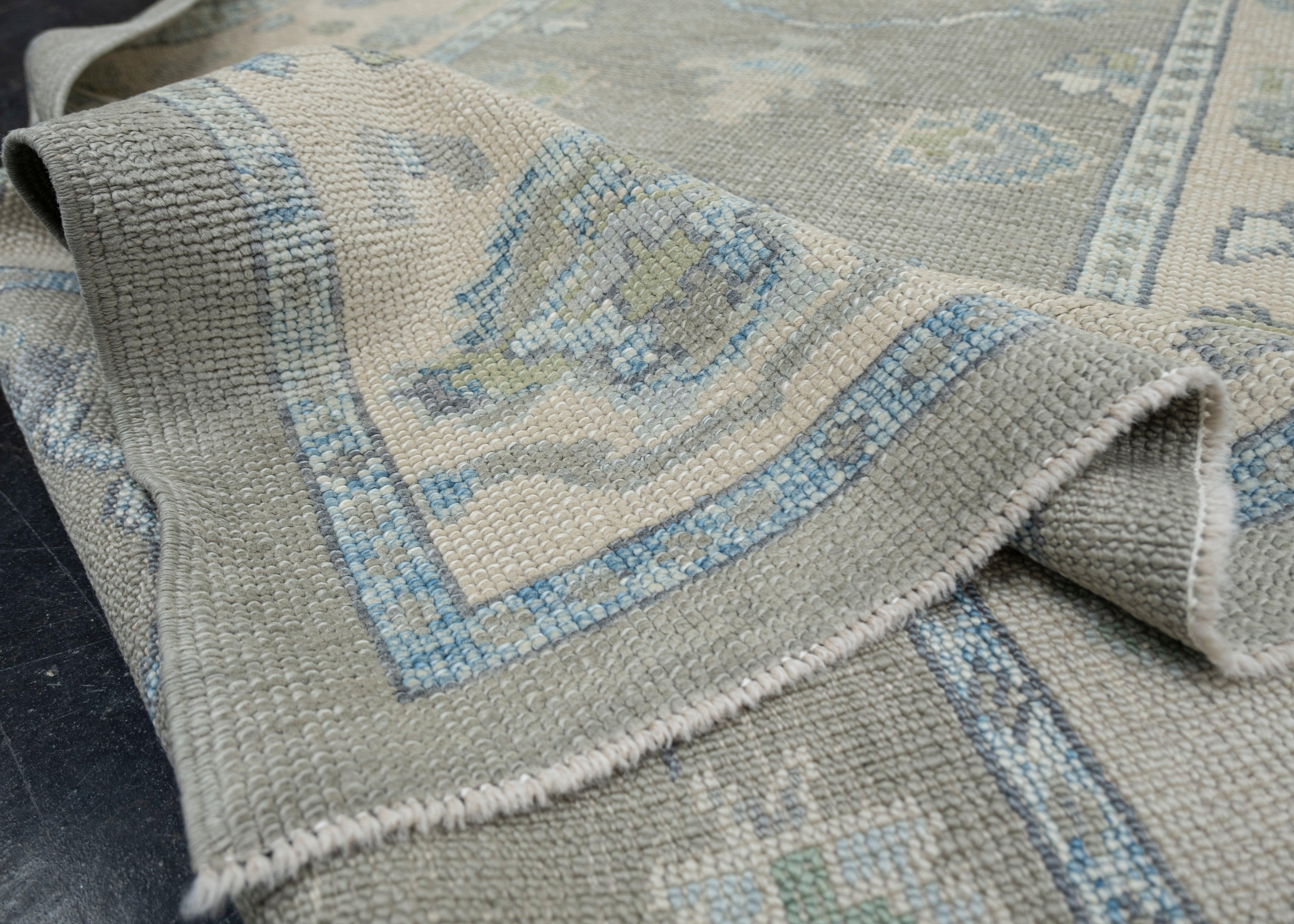 Turkish Oushak Rug Oriental Handmade 4'2