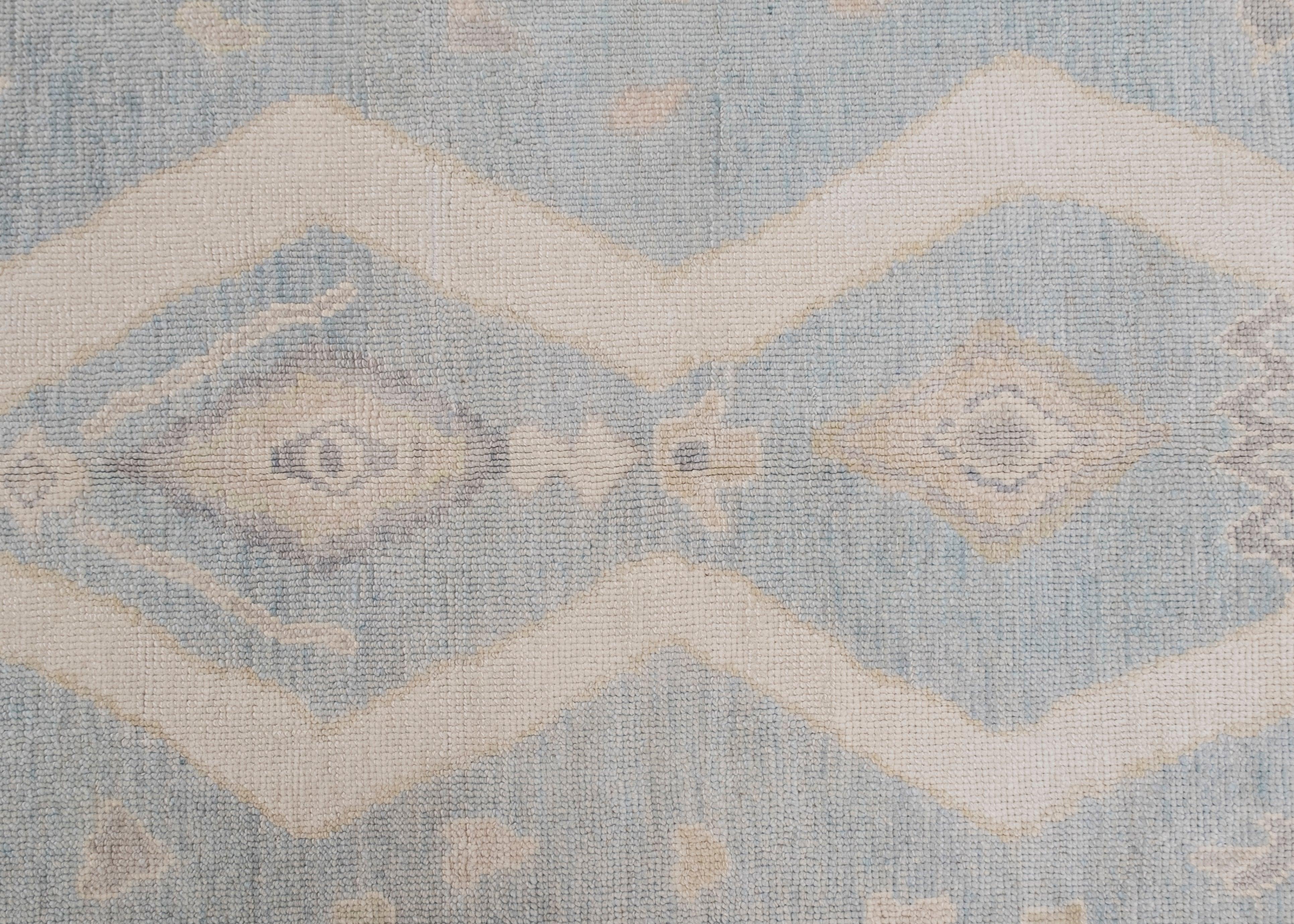 Turkish Oushak Rug Oriental Handmade 5' x 6'10