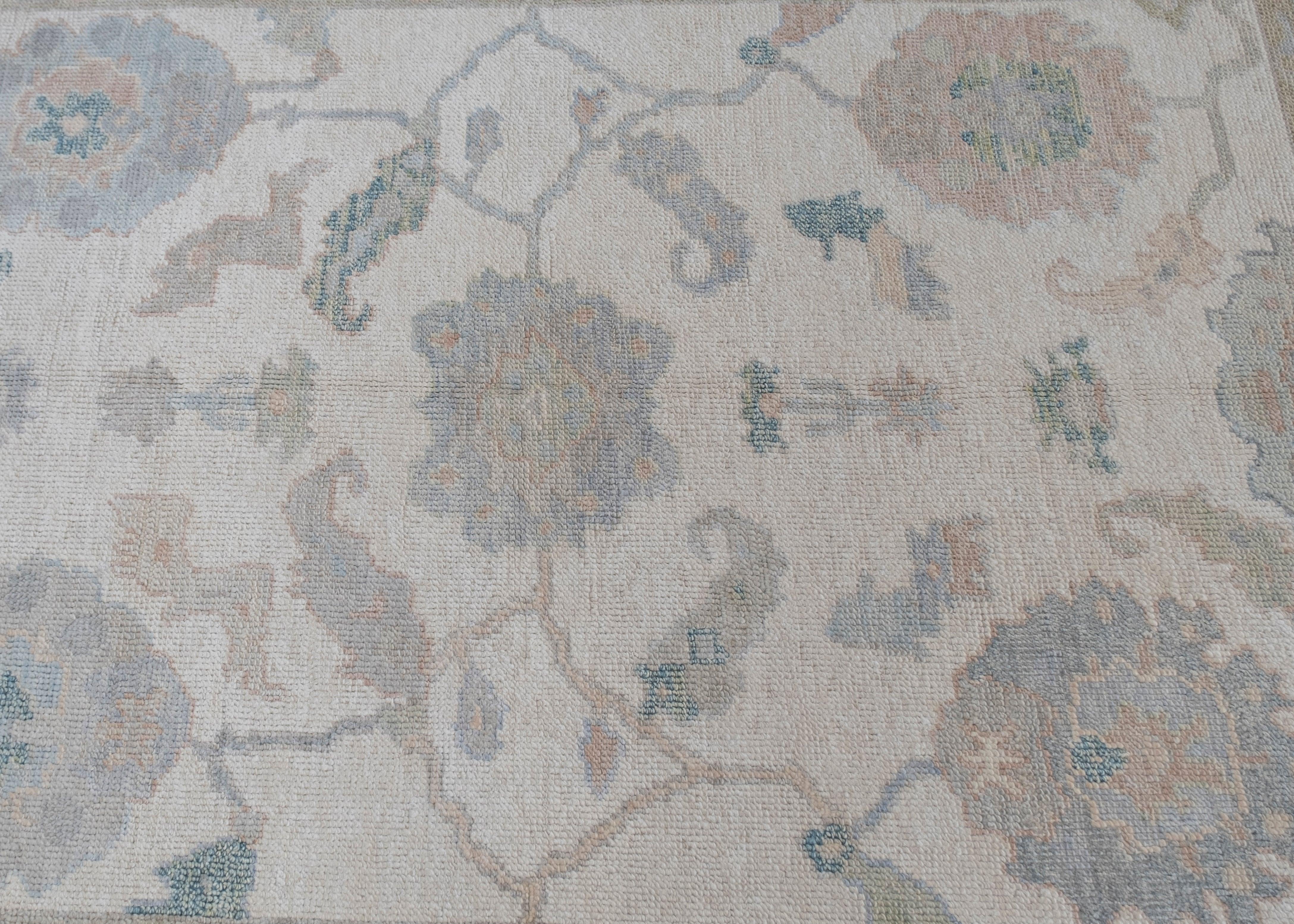 Turkish Oushak Rug Oriental Handmade 5' x 6'11