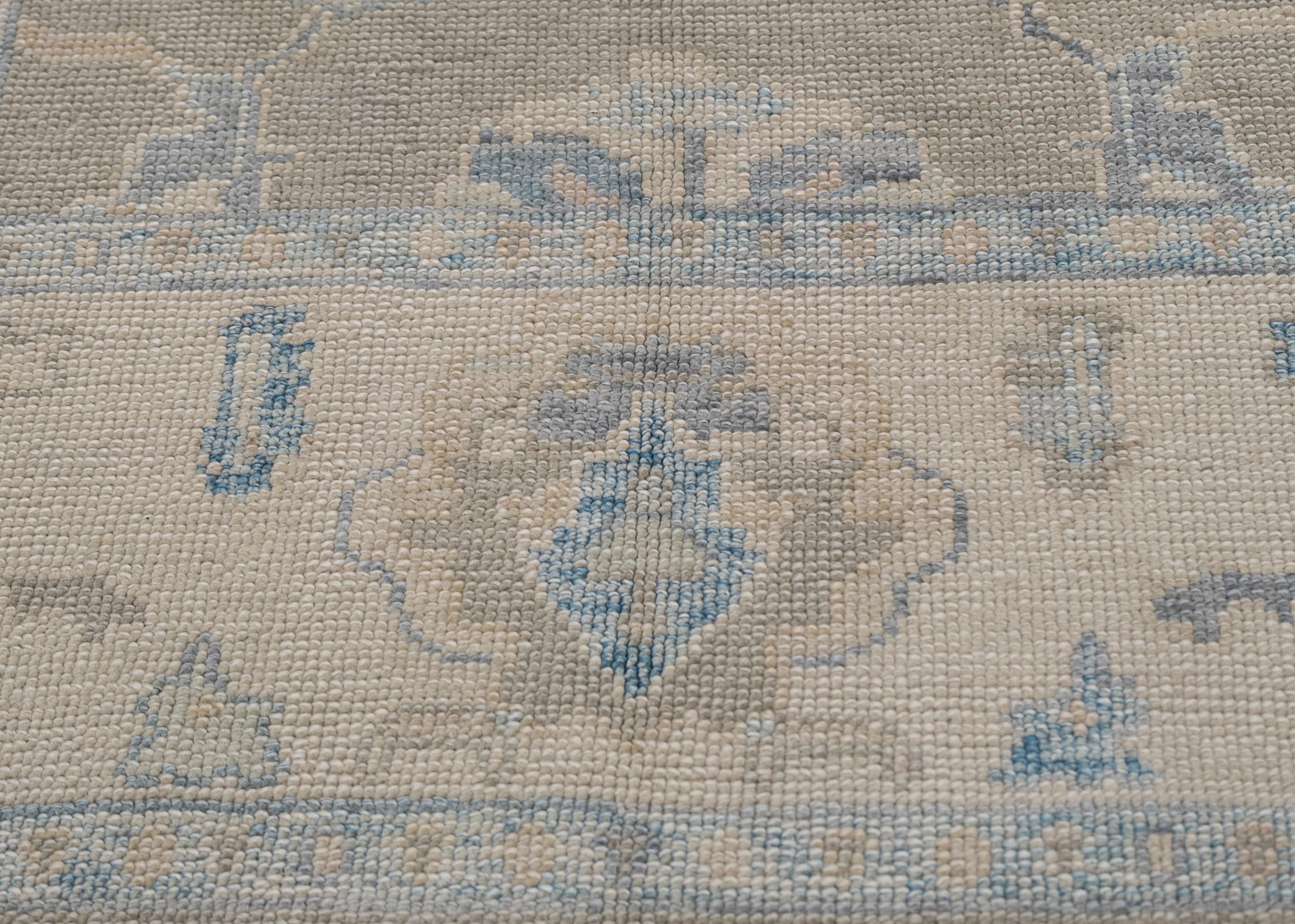 Turkish Oushak Rug Oriental Handmade 5' x 7'2