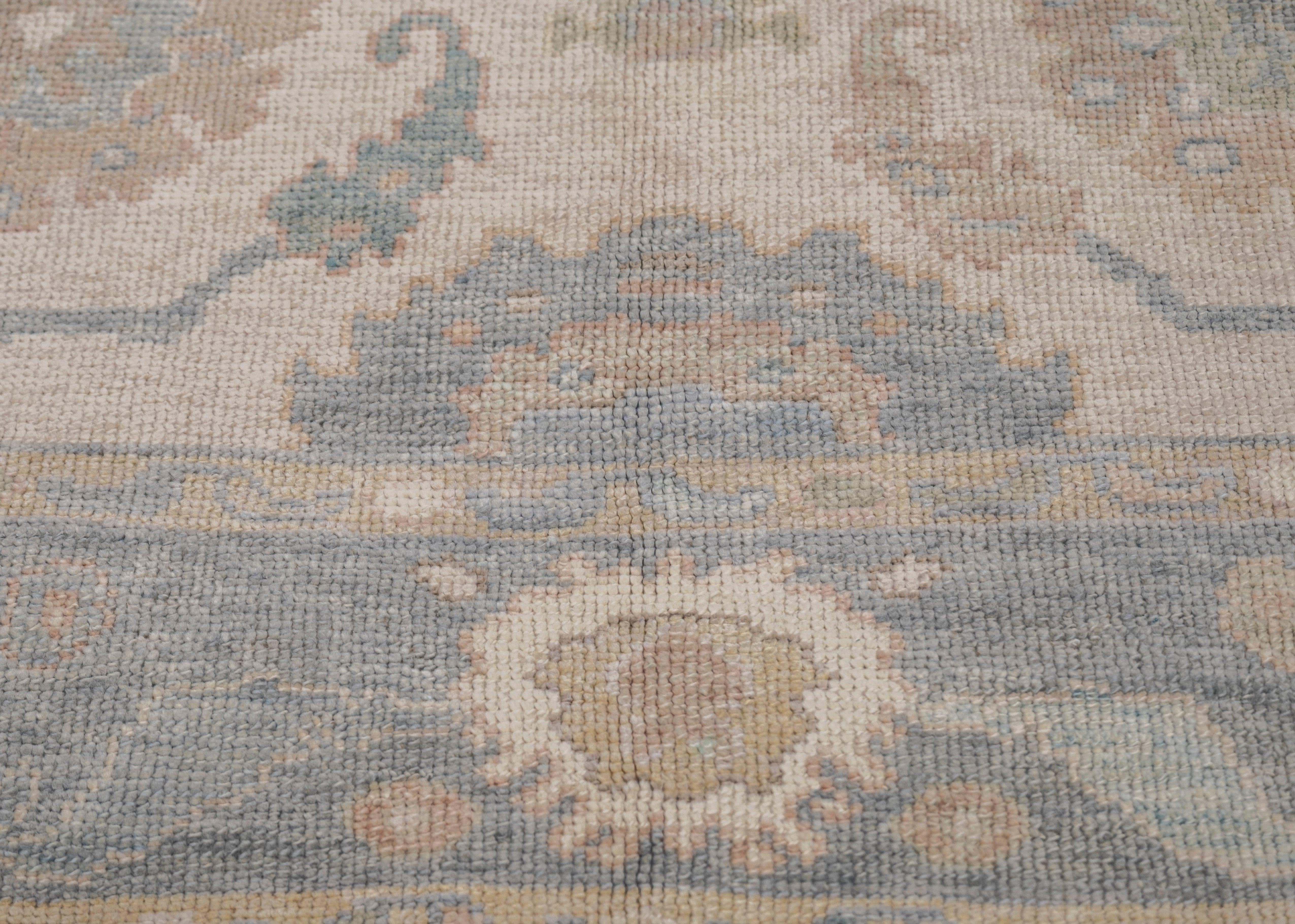 Türkischer Oushak-Teppich Orientalisch Handgefertigt 5' x 7'2