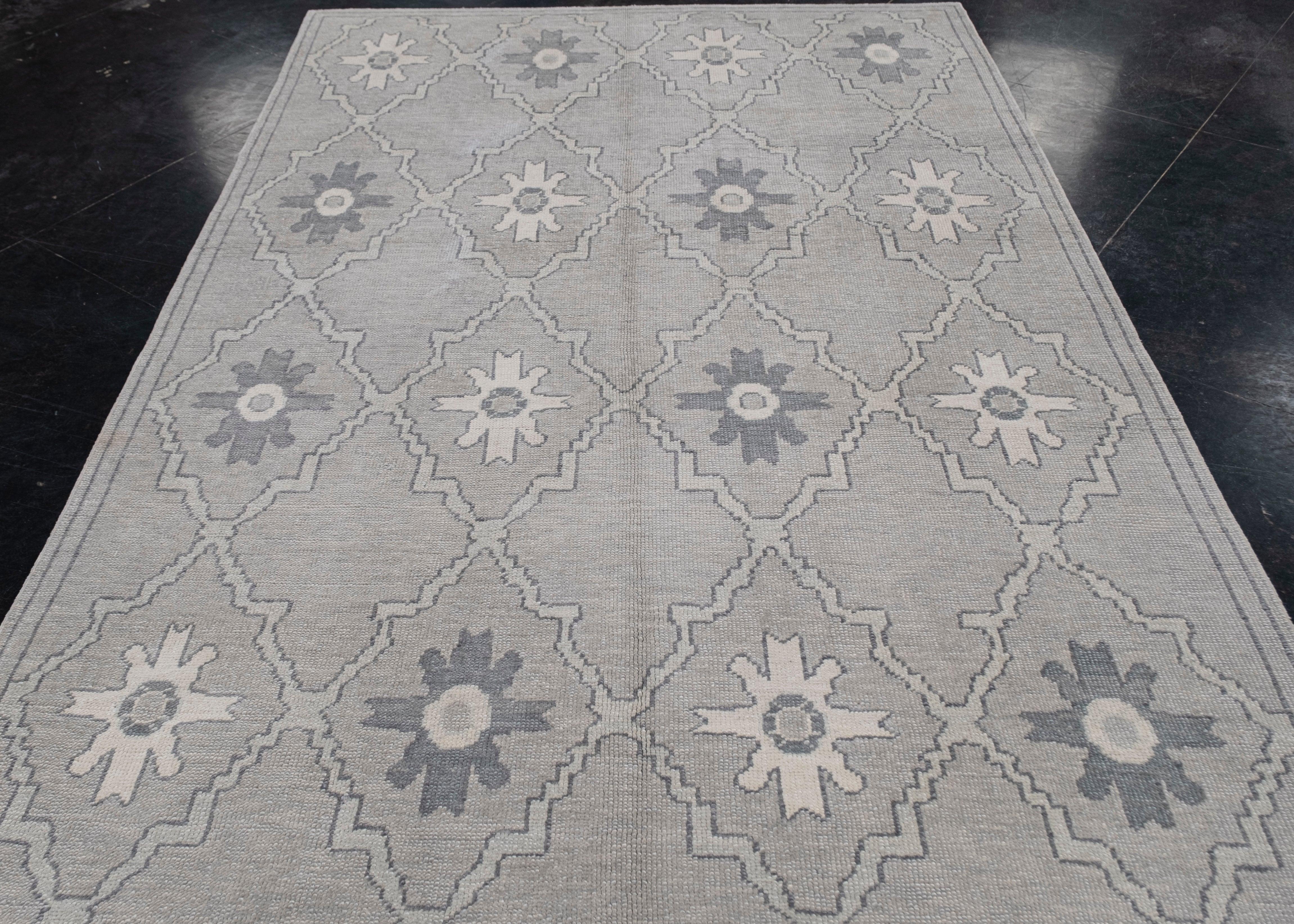 Tapis turc Oushak oriental fait à la main 5'11