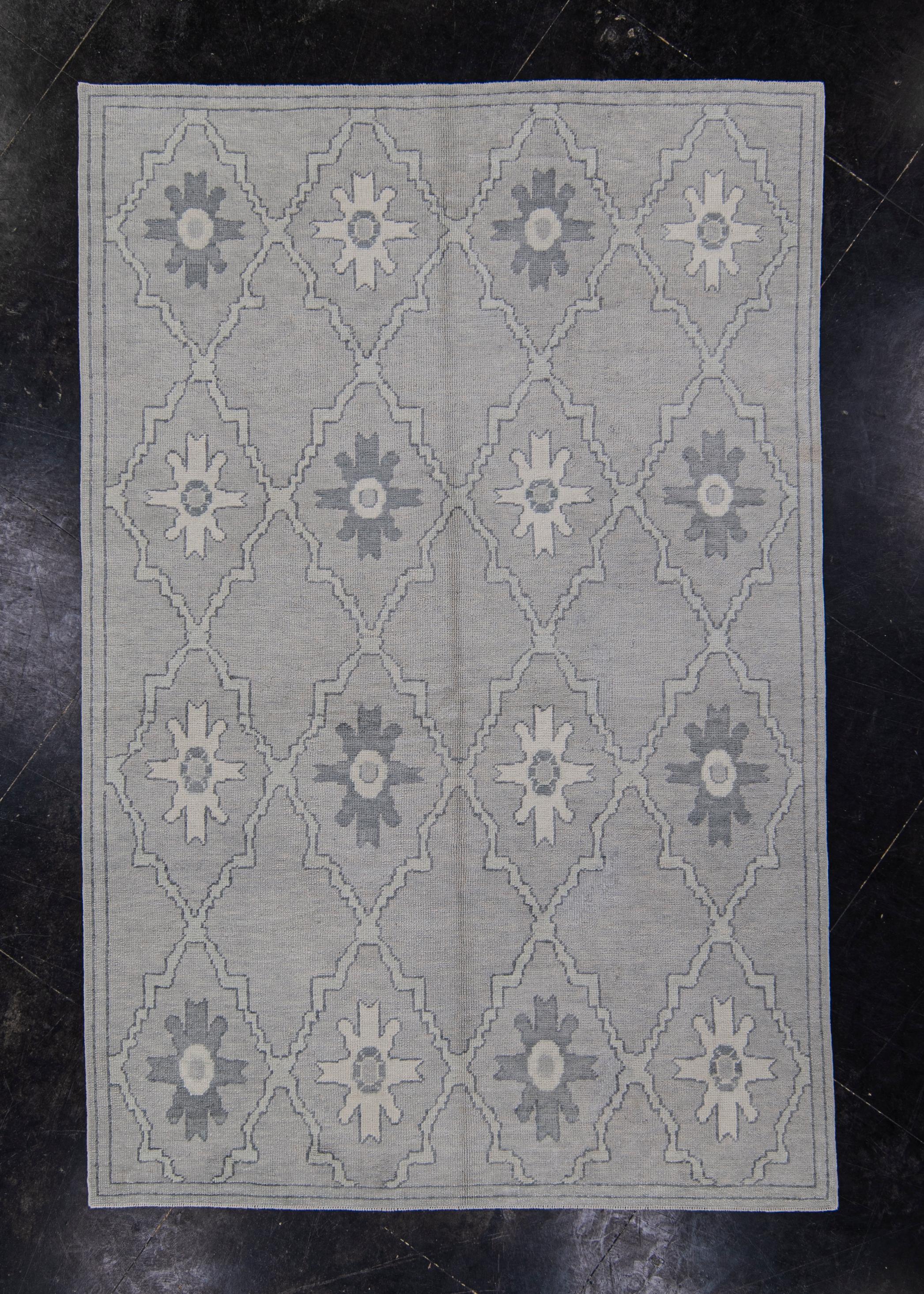 Tapis turc Oushak oriental fait à la main 5'11