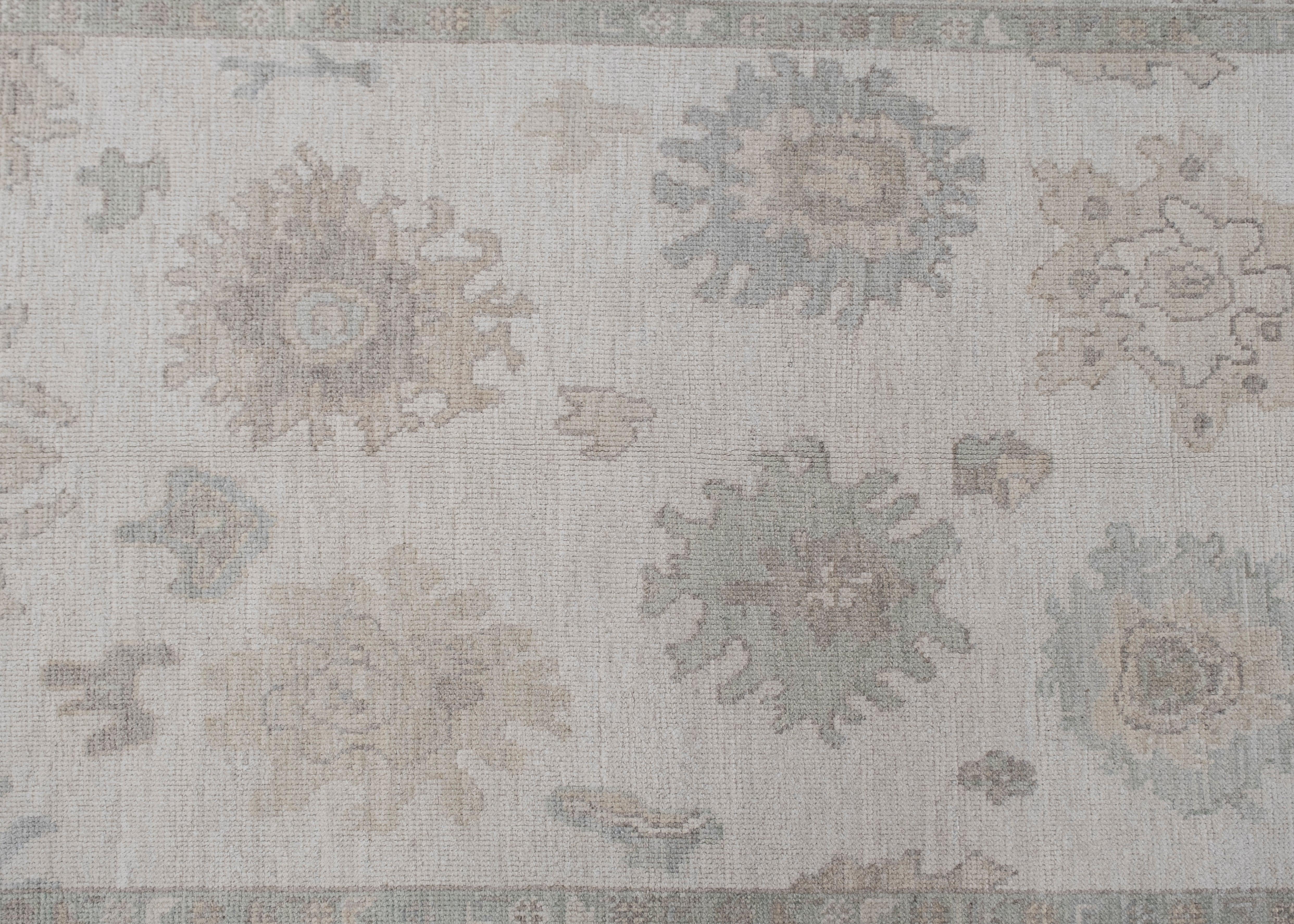 Turkish Oushak Rug Oriental Handmade 5'2