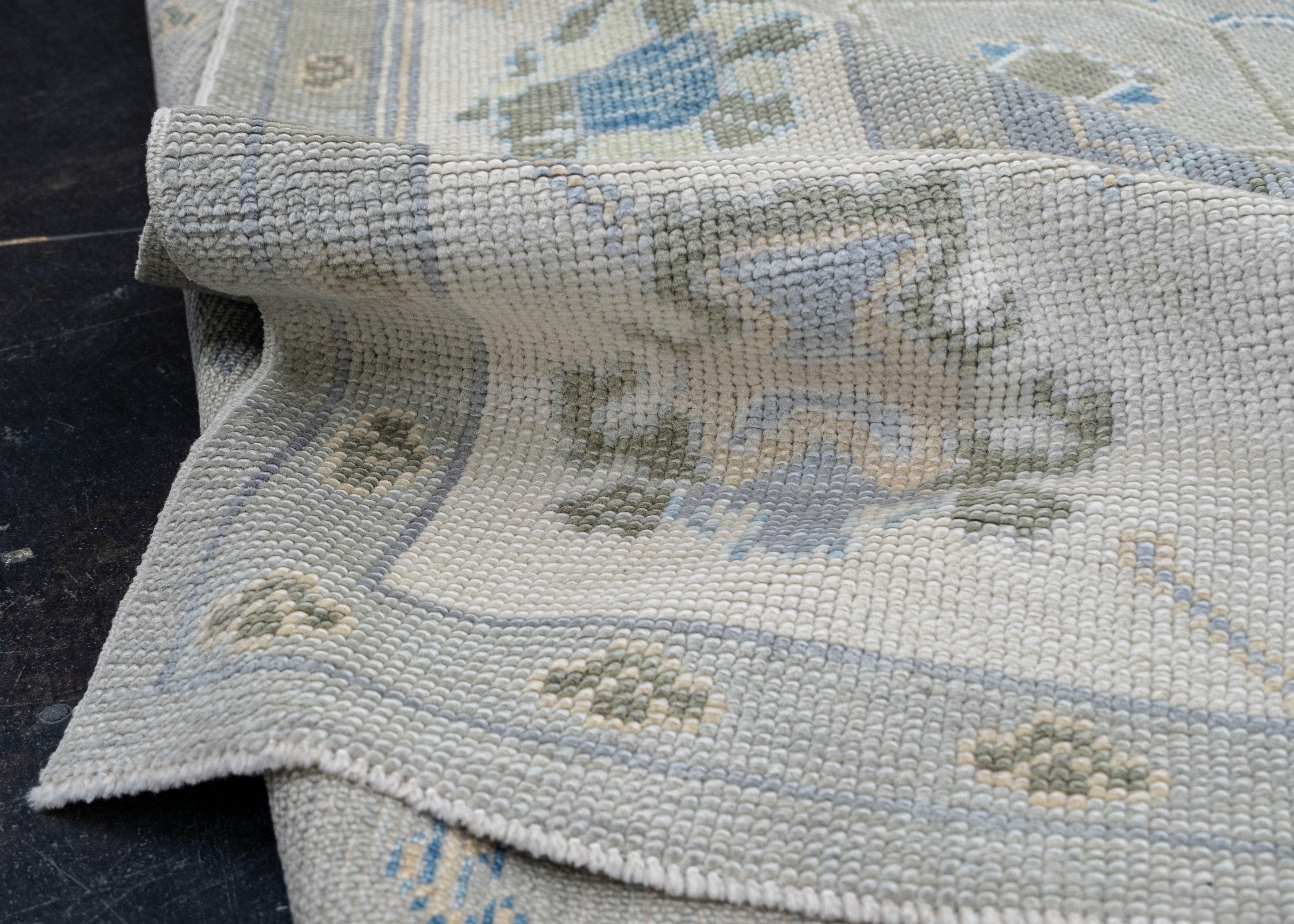 Contemporary Turkish Oushak Rug Oriental Handmade 5'3
