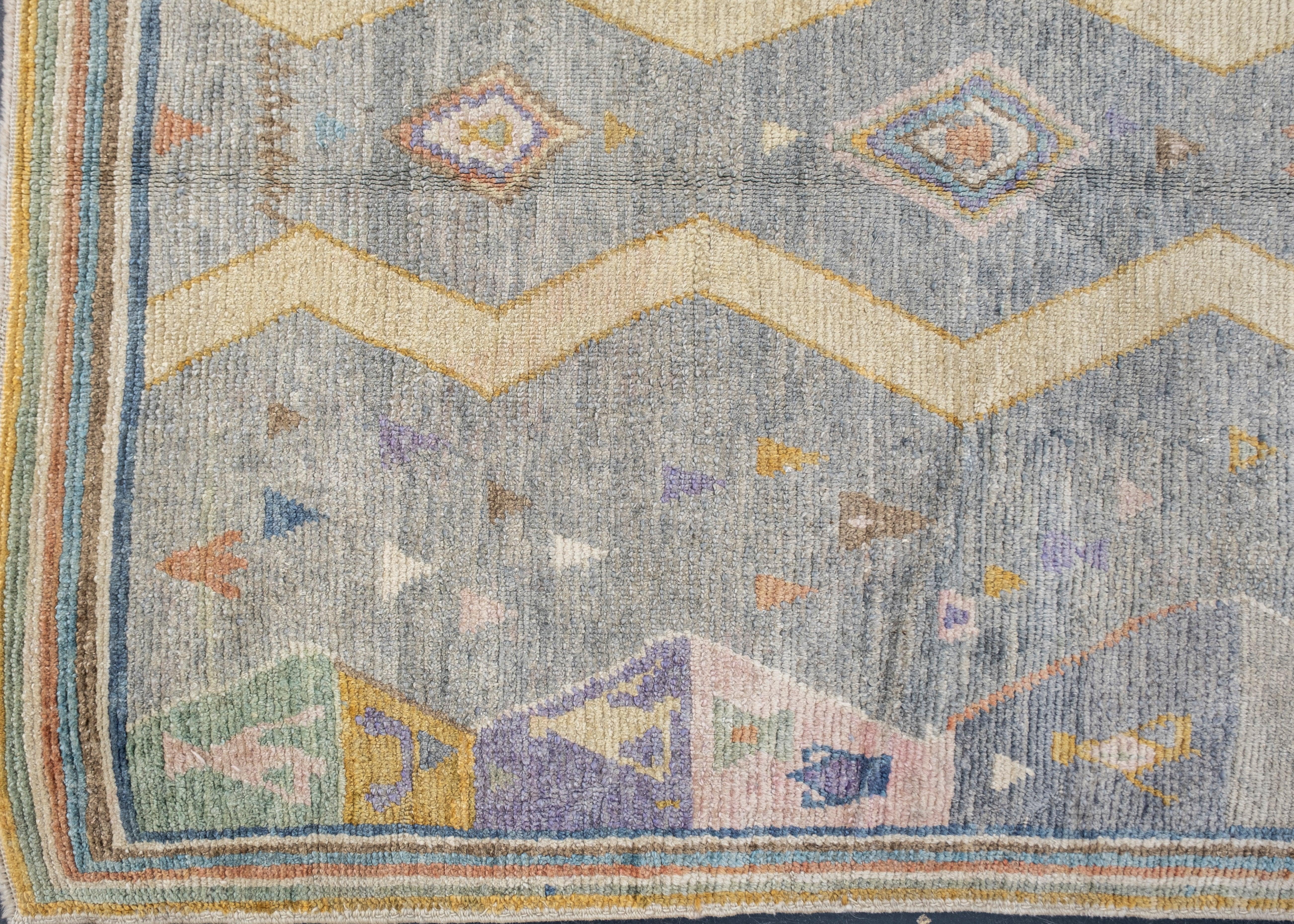 Turkish Oushak Rug Oriental Handmade 5'4