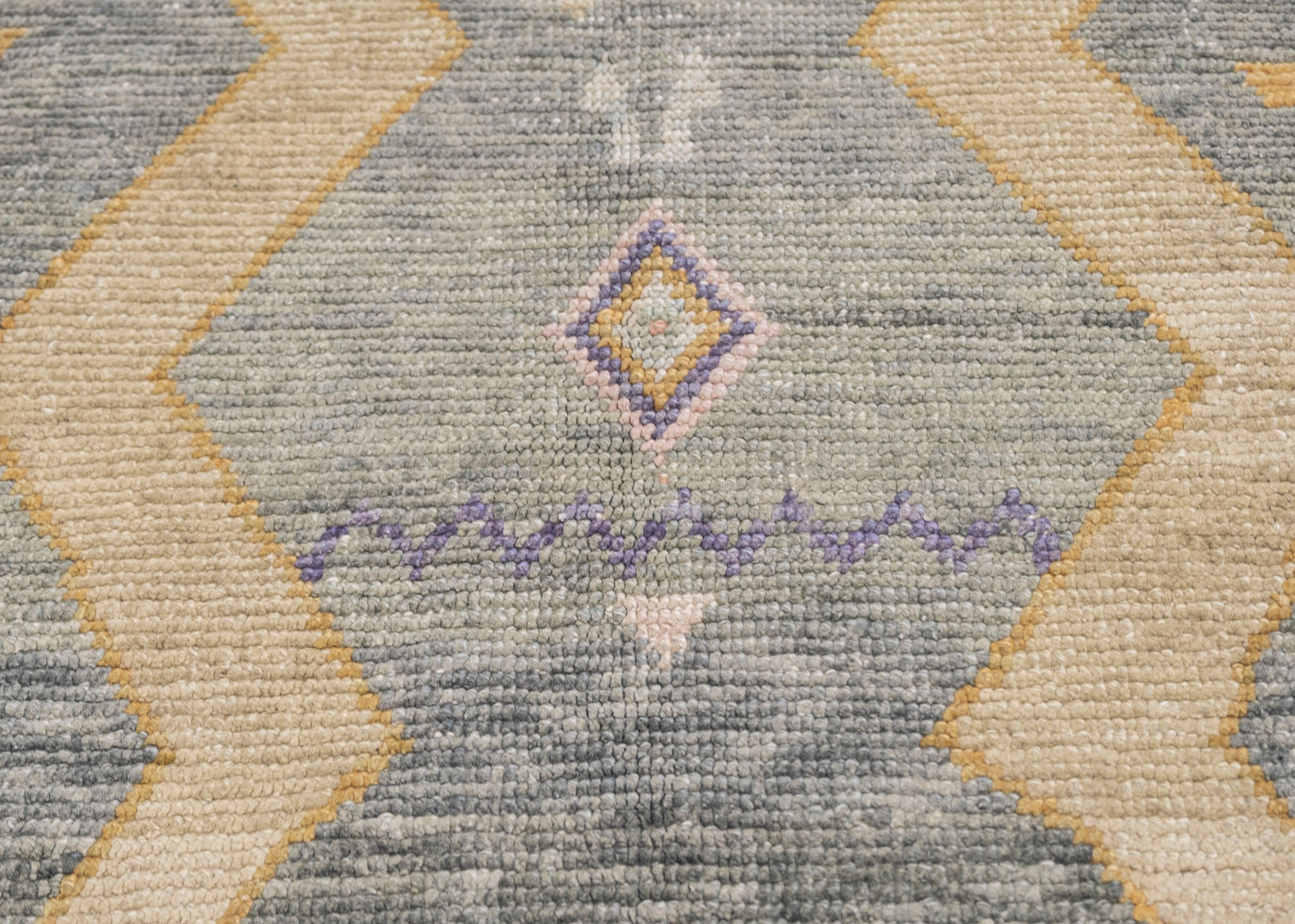 Turkish Oushak Rug Oriental Handmade 5'6