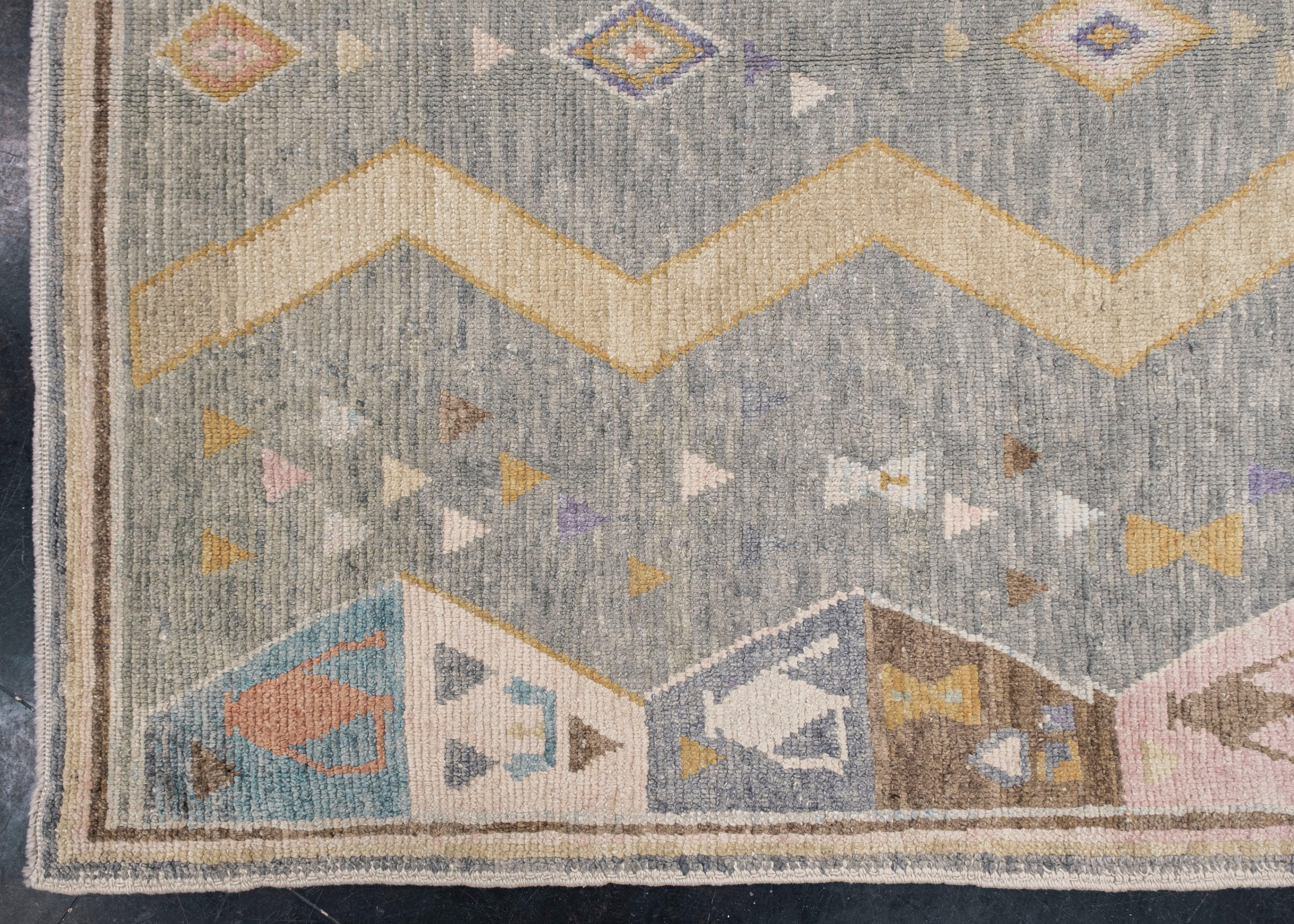 Turkish Oushak Rug Oriental Handmade 5'6
