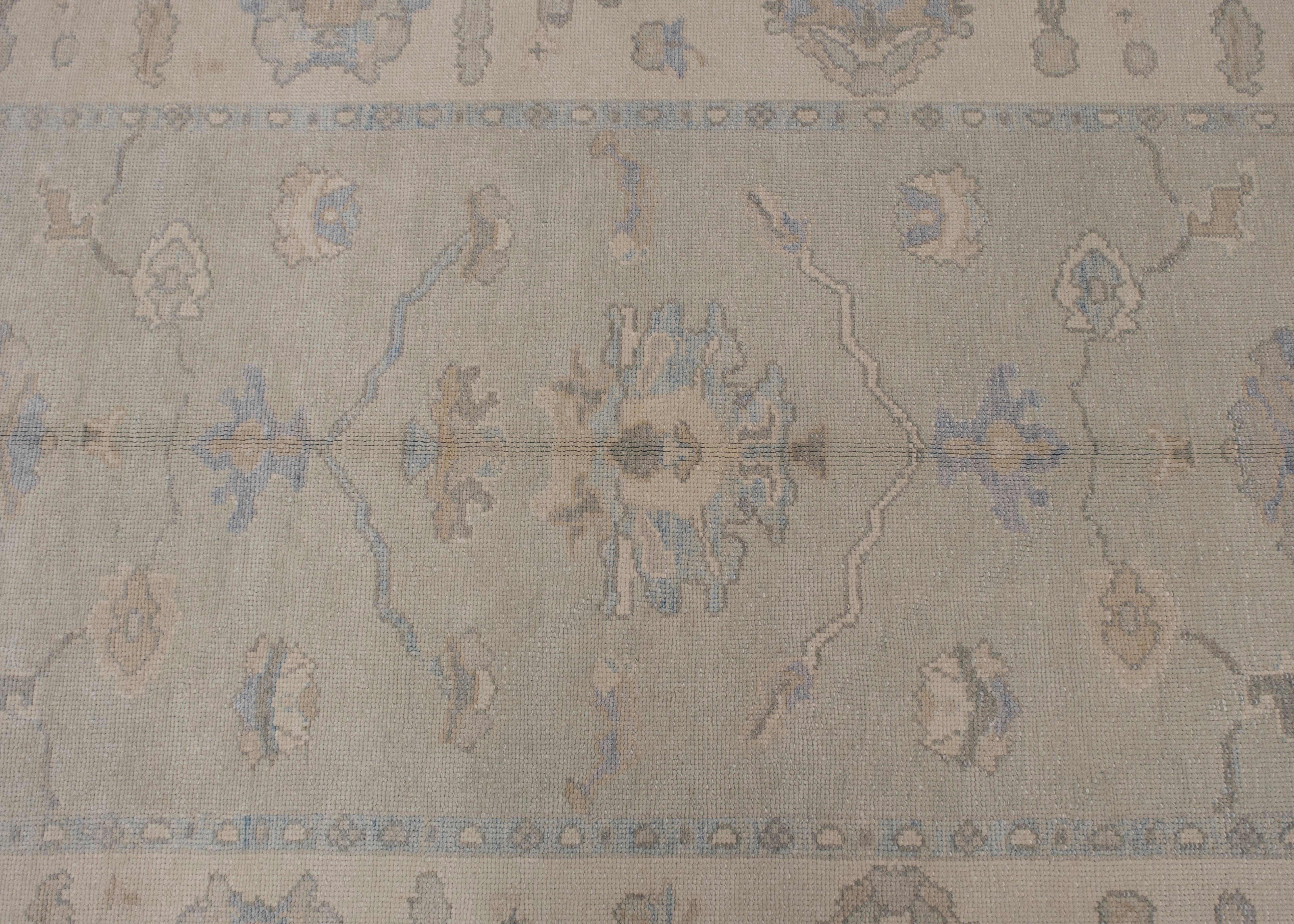 Türkischer Oushak-Teppich Orientalisch Handgefertigt 6' x 8'8