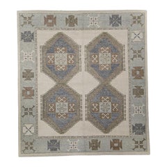 Türkischer Oushak-Teppich Orientalisch Handgefertigt 7'6" x 8'4" #01