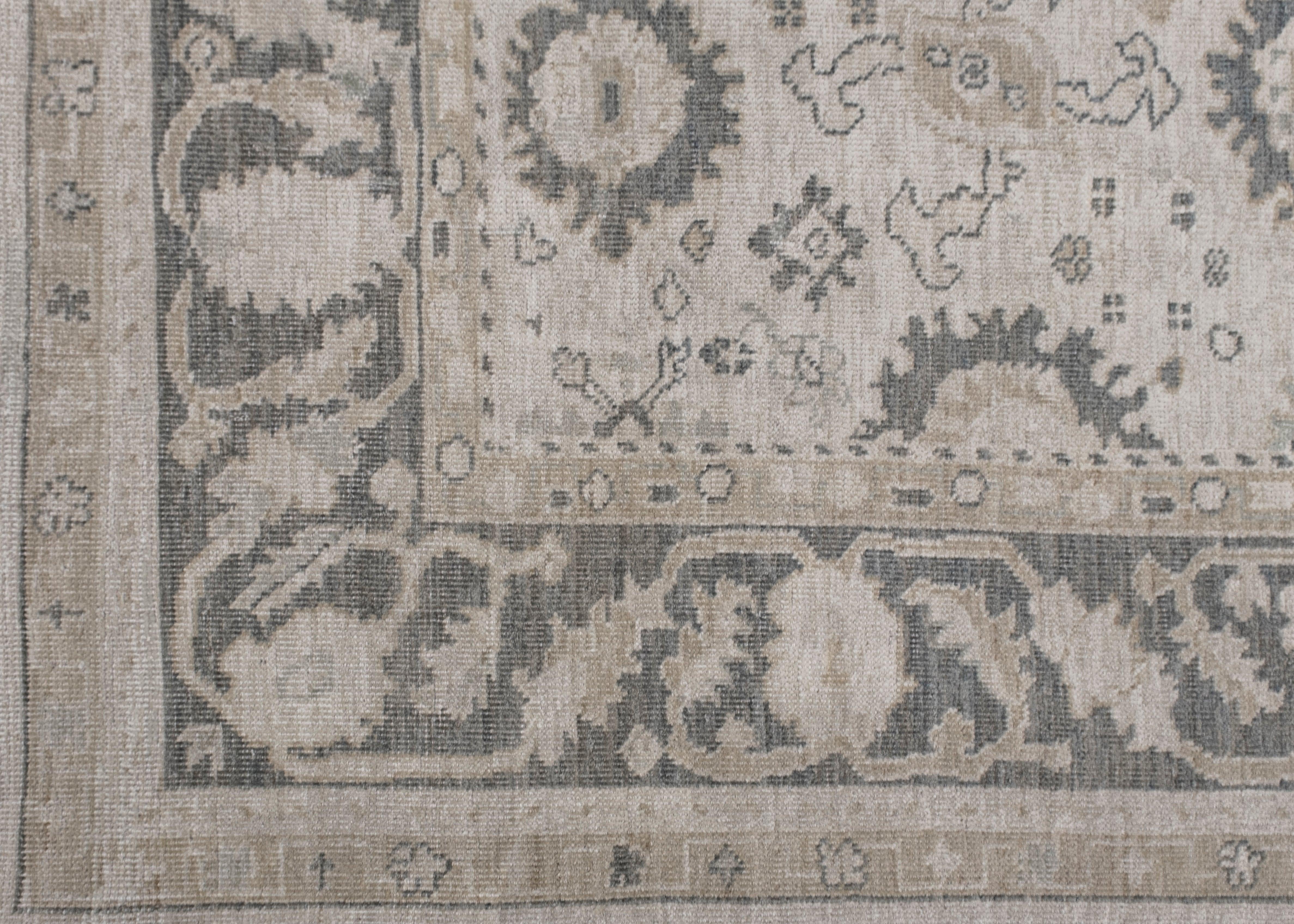 Turkish Oushak Rug Oriental Handmade 7'6