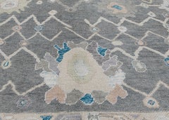 Turkish Oushak Rug Oriental Handmade 8'11" x 11'8" #12119
