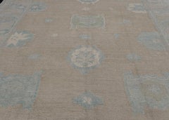 Turkish Oushak Rug Oriental Handmade 8'11" x 12'3" #11928