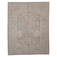 Türkischer Oushak-Teppich Orientalisch Handgefertigt 8'2" x 10'4" #11624
