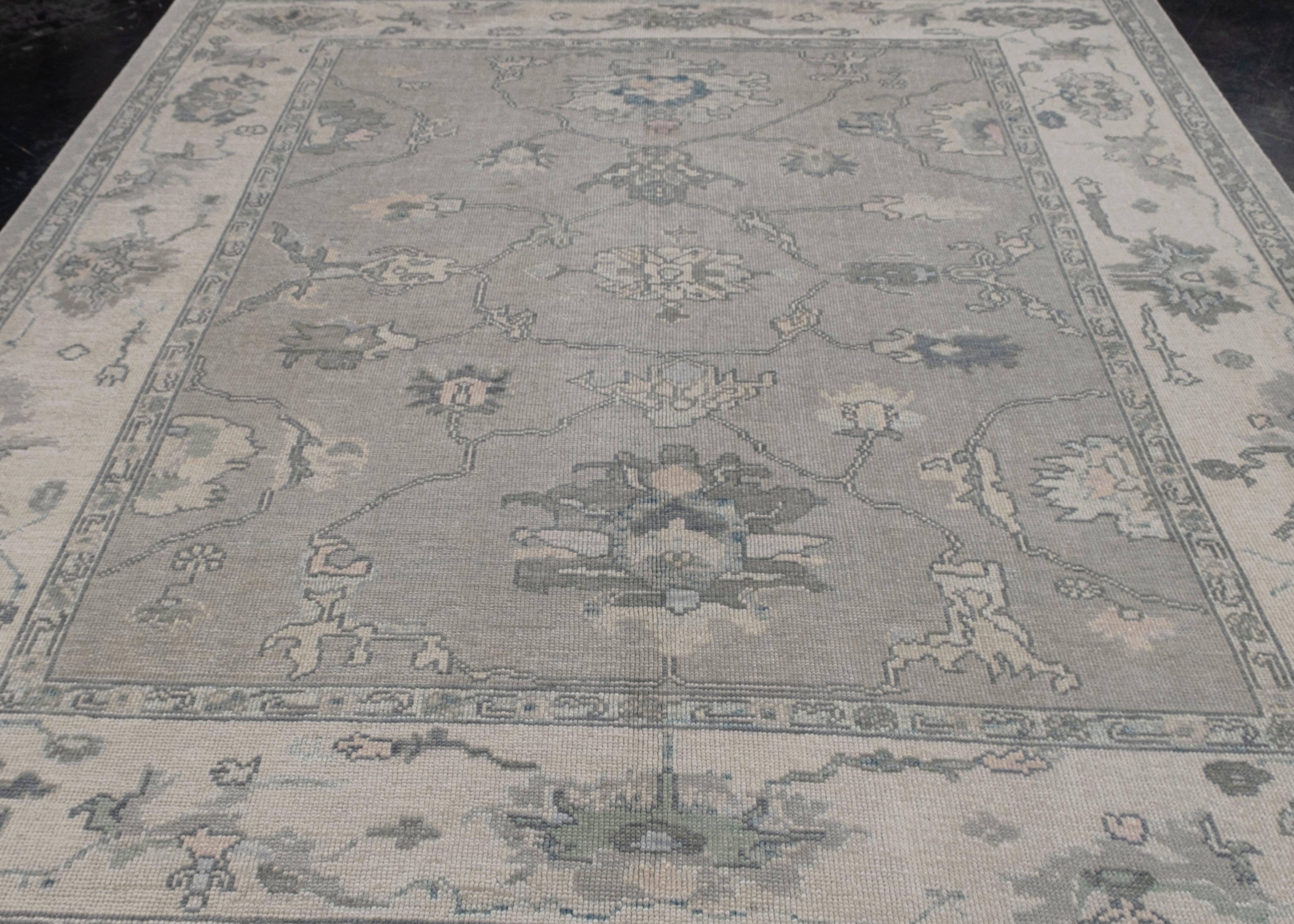 Turkish Oushak Rug Oriental Handmade 8'2