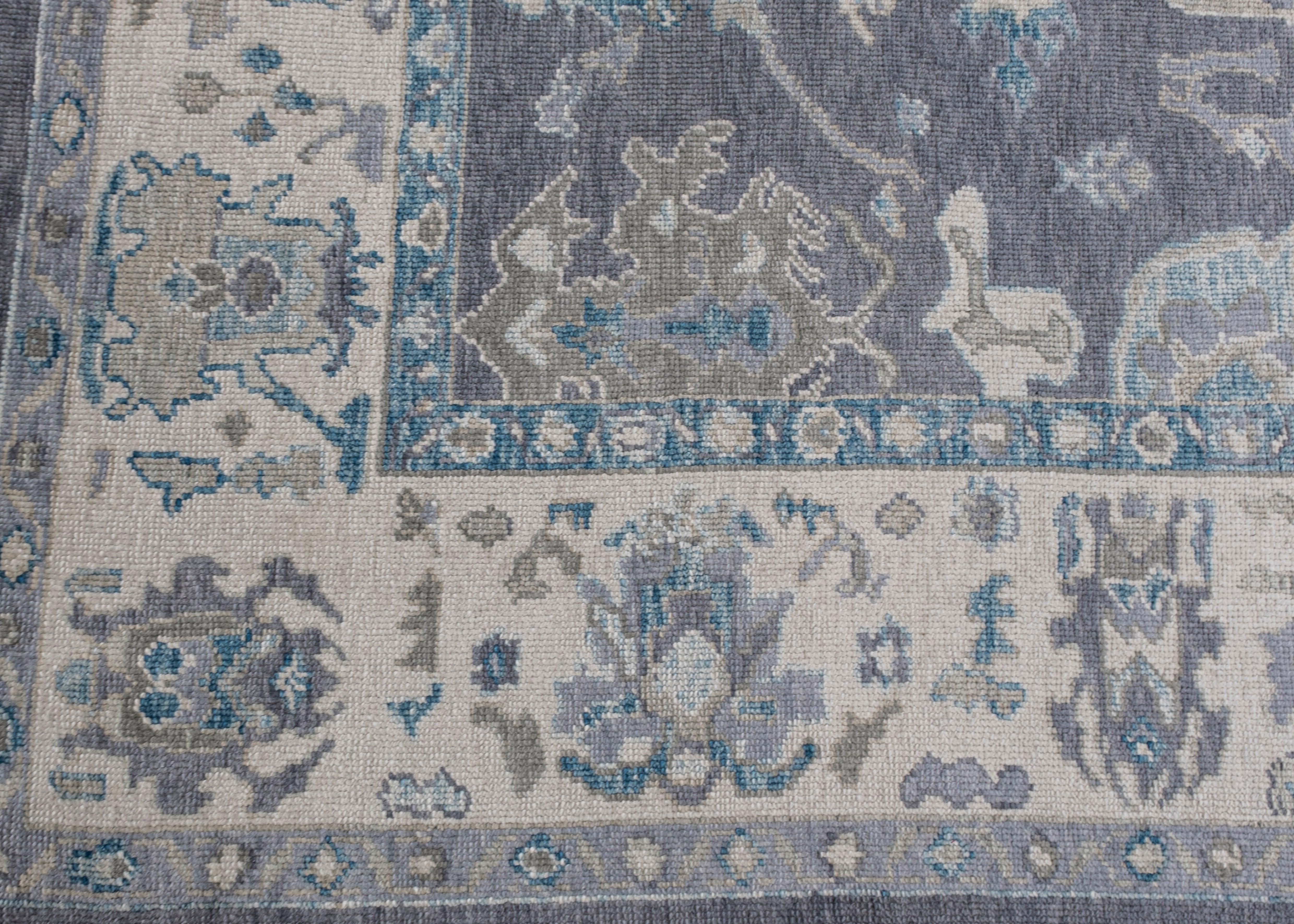 Alfombra Turca Oushak Oriental Hecha a Mano 8'3