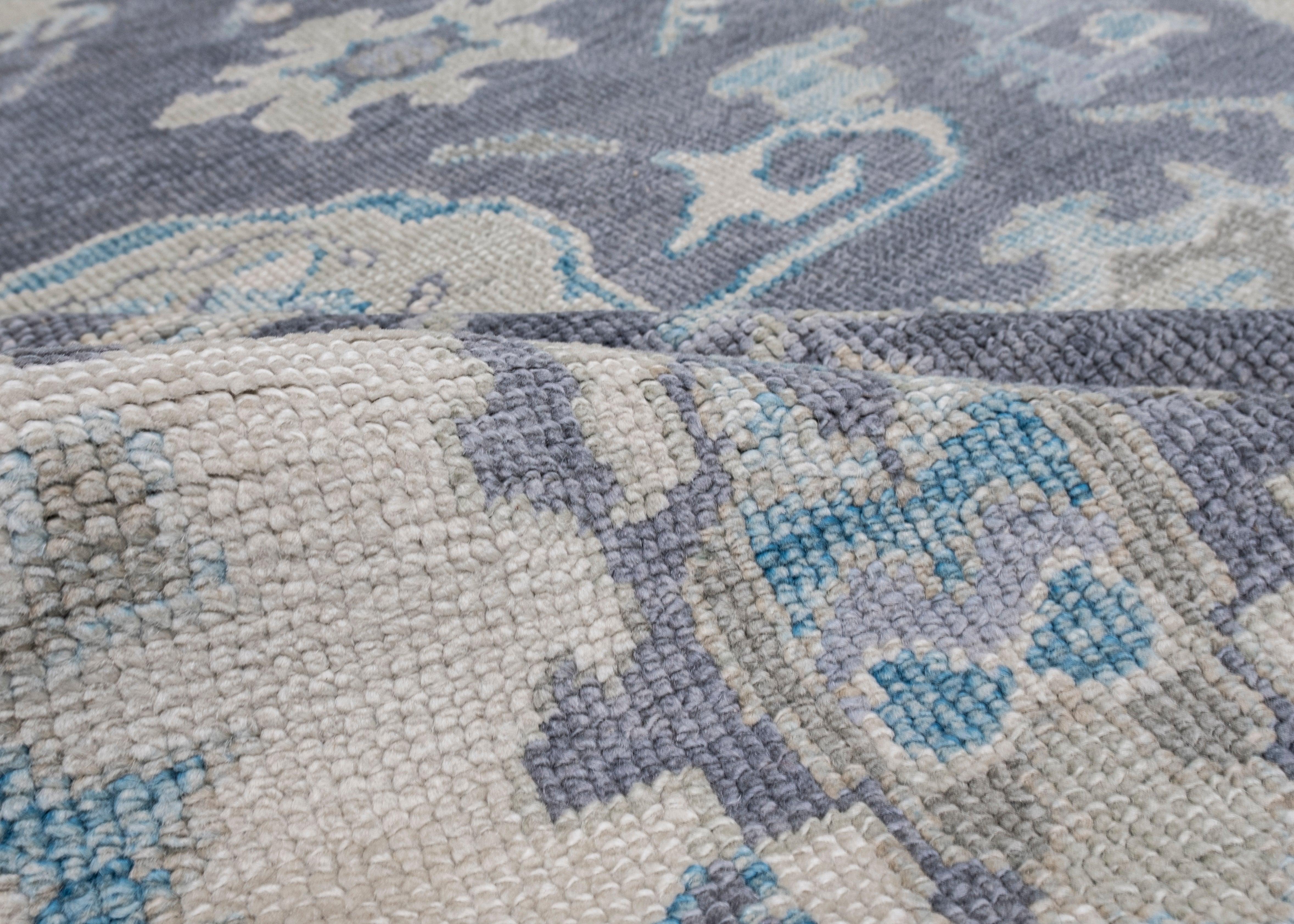 Alfombra Turca Oushak Oriental Hecha a Mano 8'3