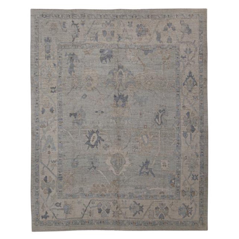 Türkischer Oushak-Teppich Orientalisch Handgefertigt 8'6" x 10'7" #12192