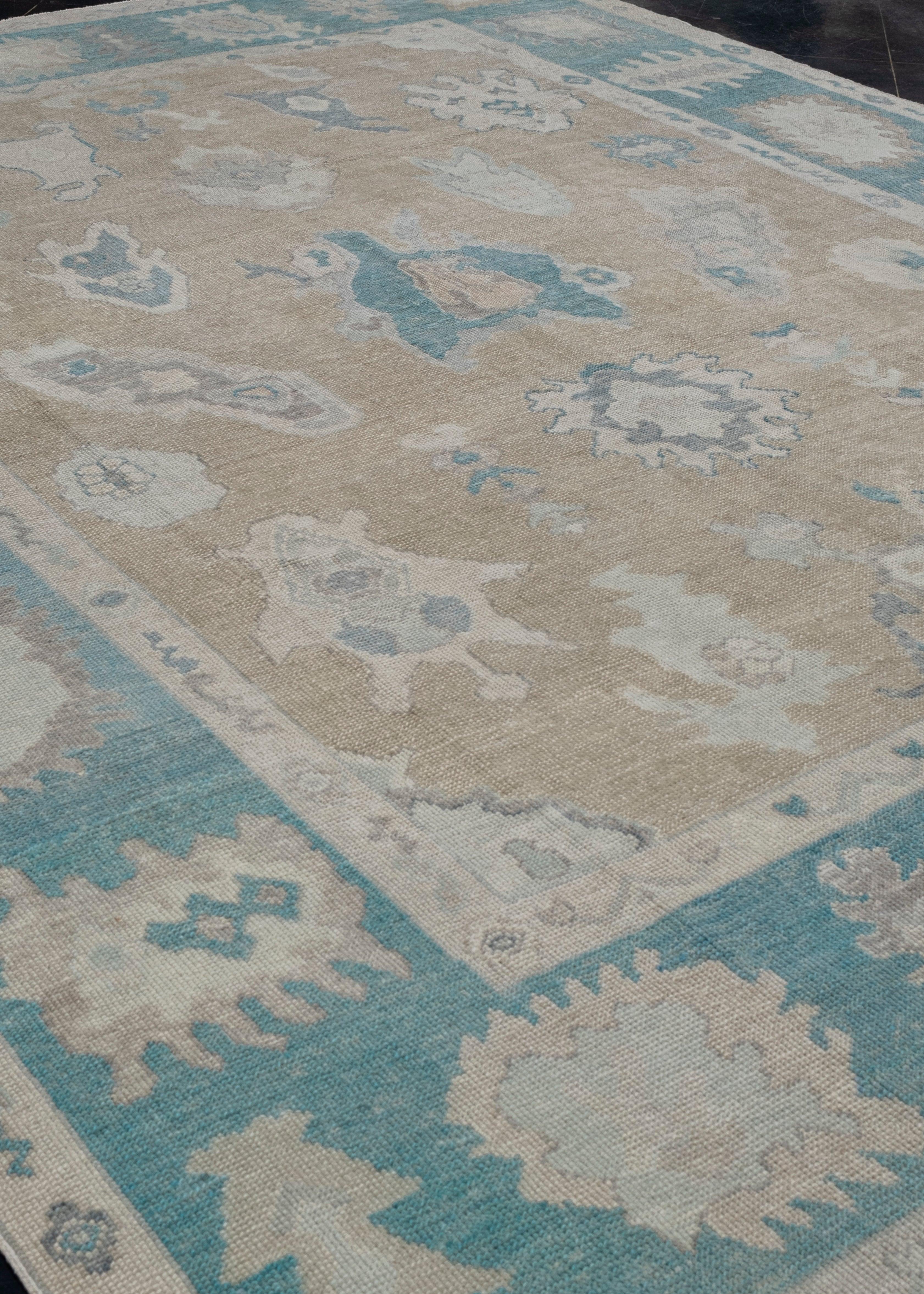 Turkish Oushak Rug Oriental Handmade 8'9
