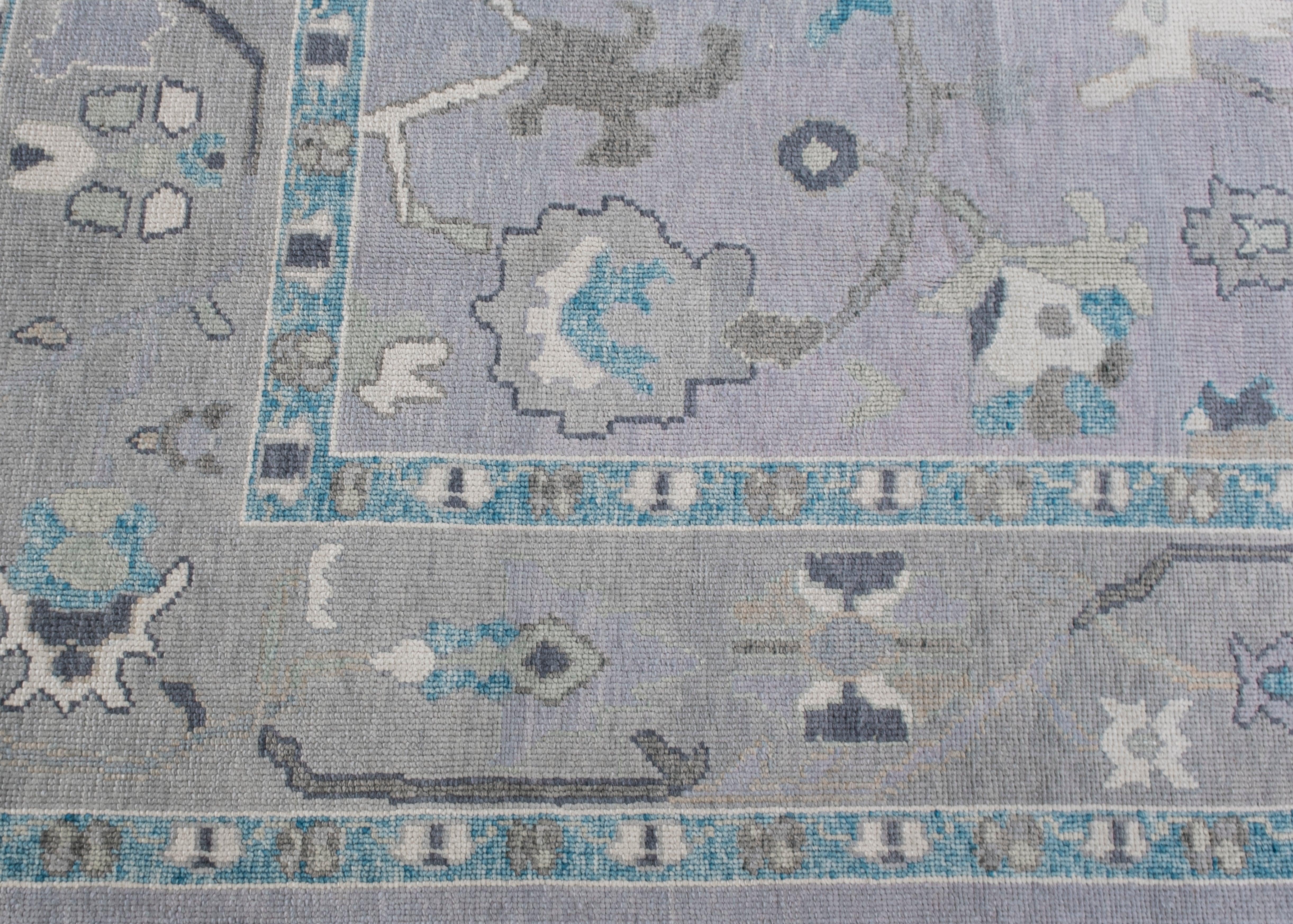 Alfombra Turca Oushak Oriental Hecha a Mano 9' x 11'11