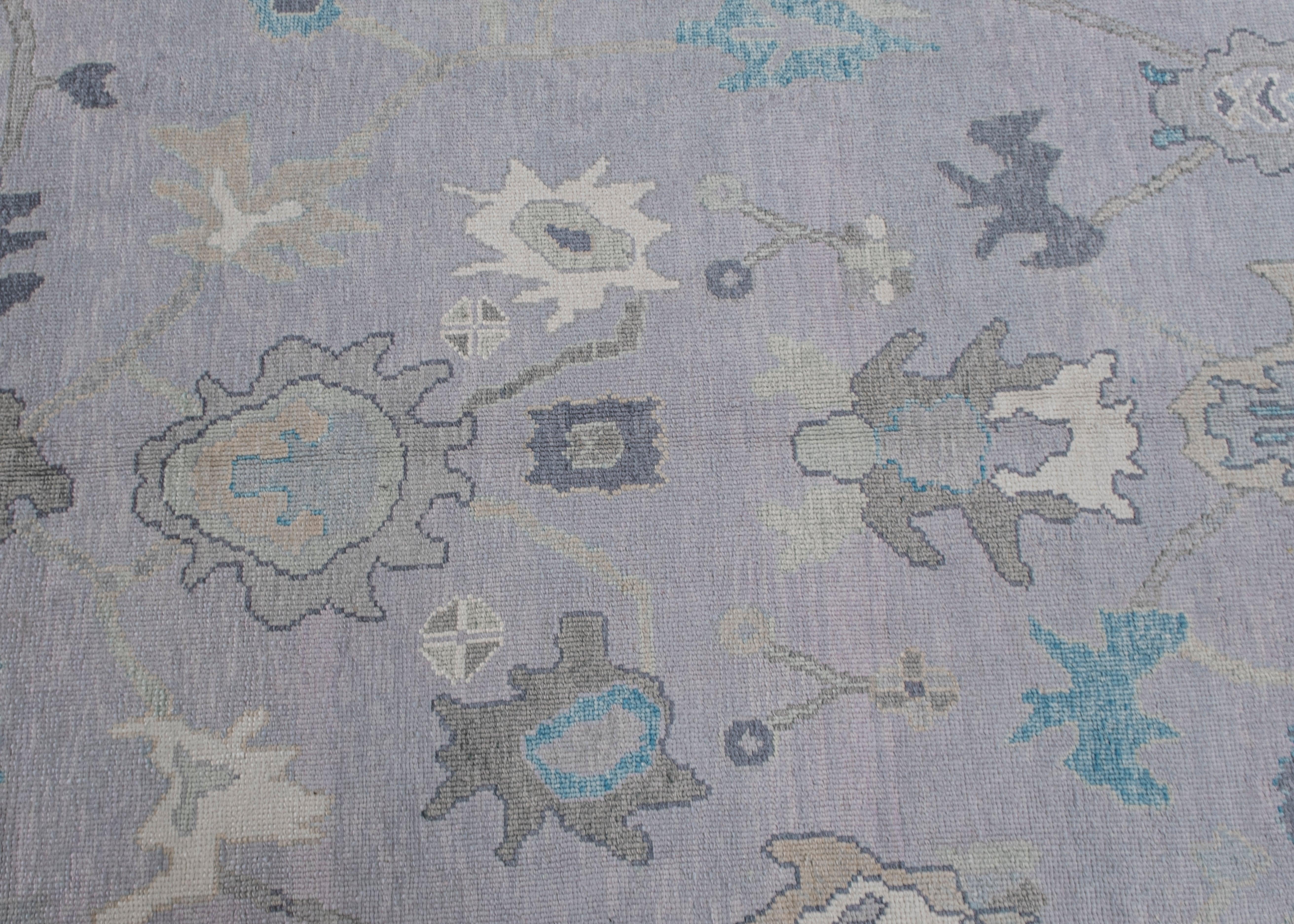 Alfombra Turca Oushak Oriental Hecha a Mano 9' x 11'11