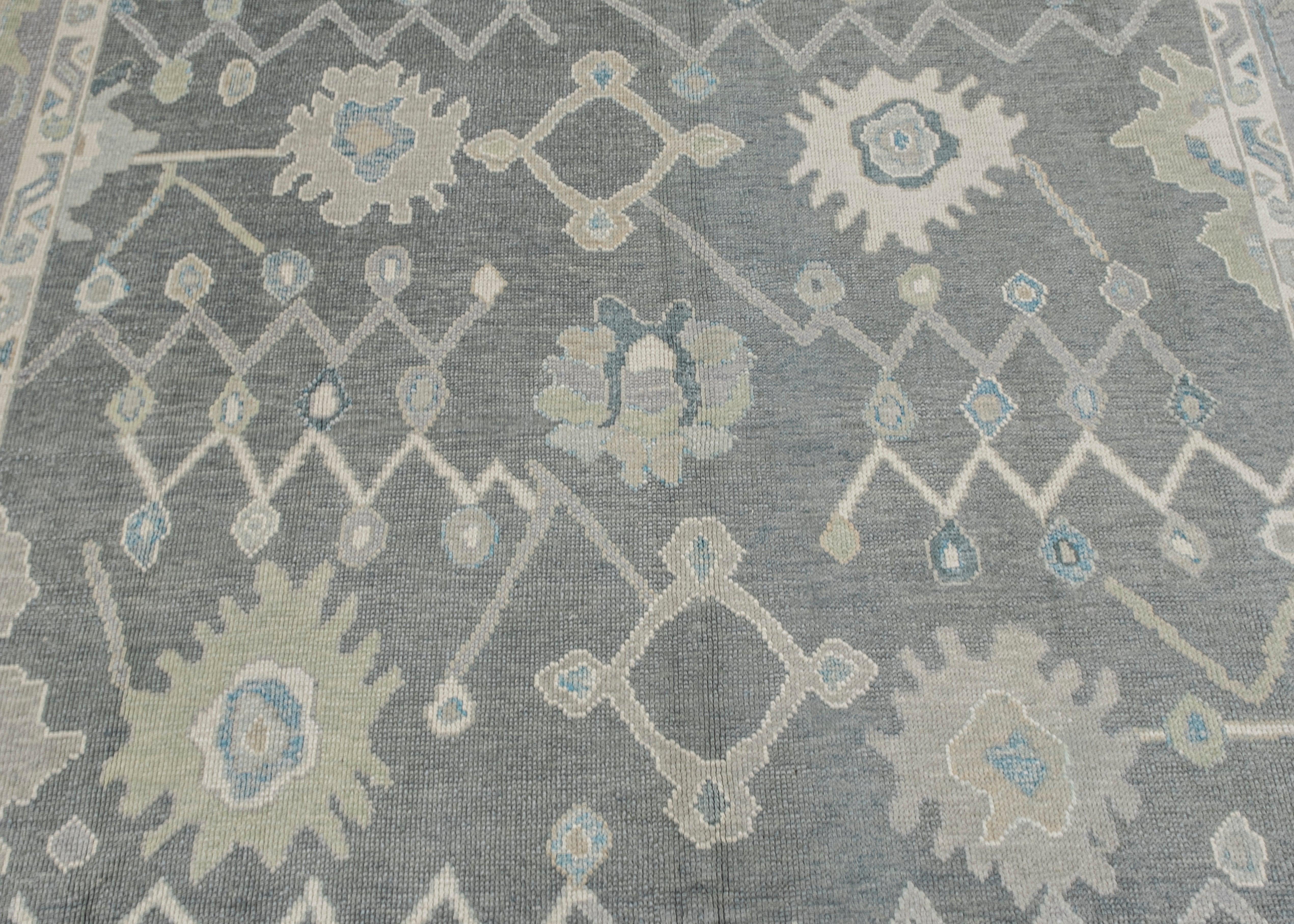 Türkischer Oushak Teppich Orientalisch Handgefertigt 9' x 12'2