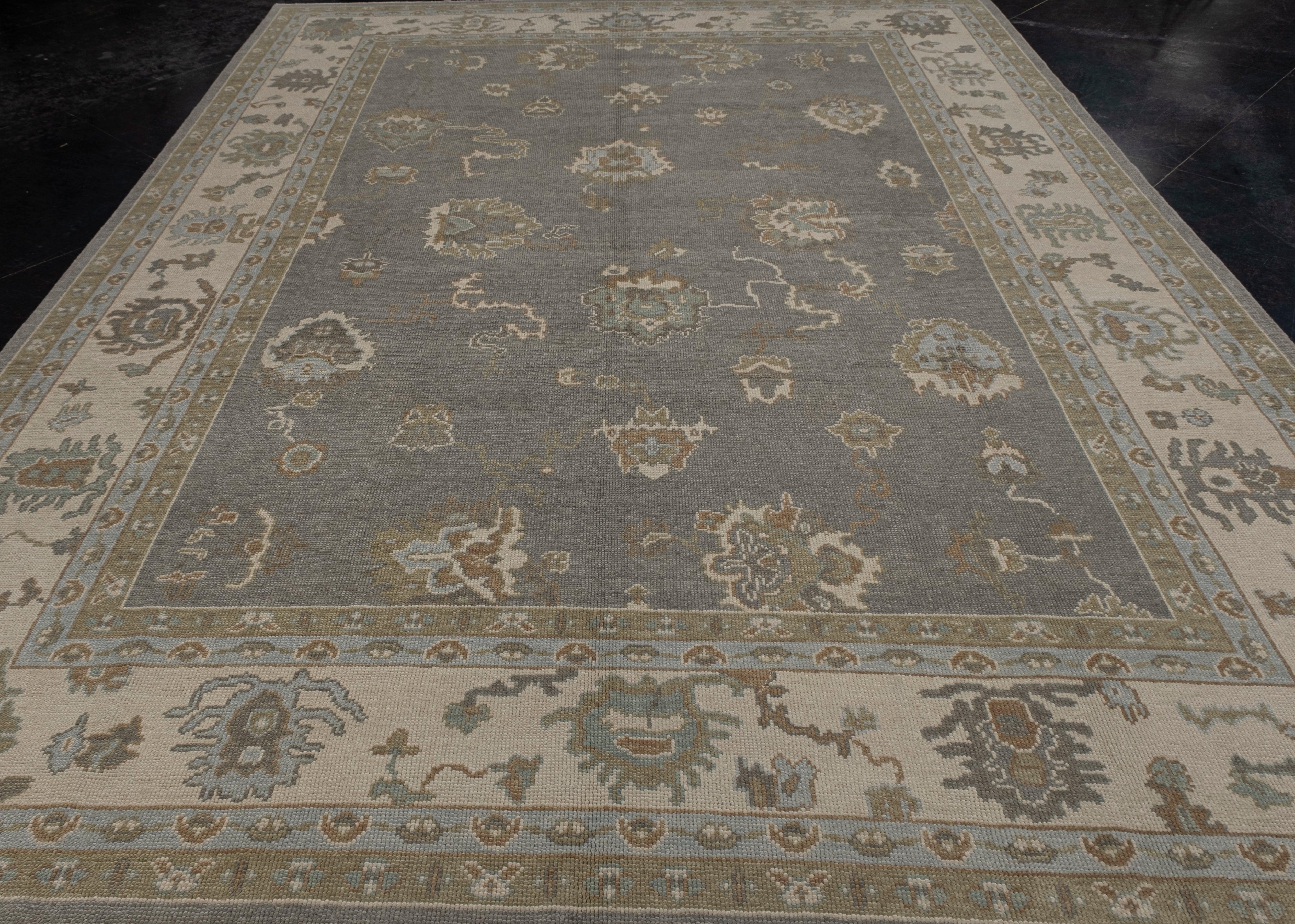 Türkischer Oushak Teppich Oriental Handmade 9' x 12'4