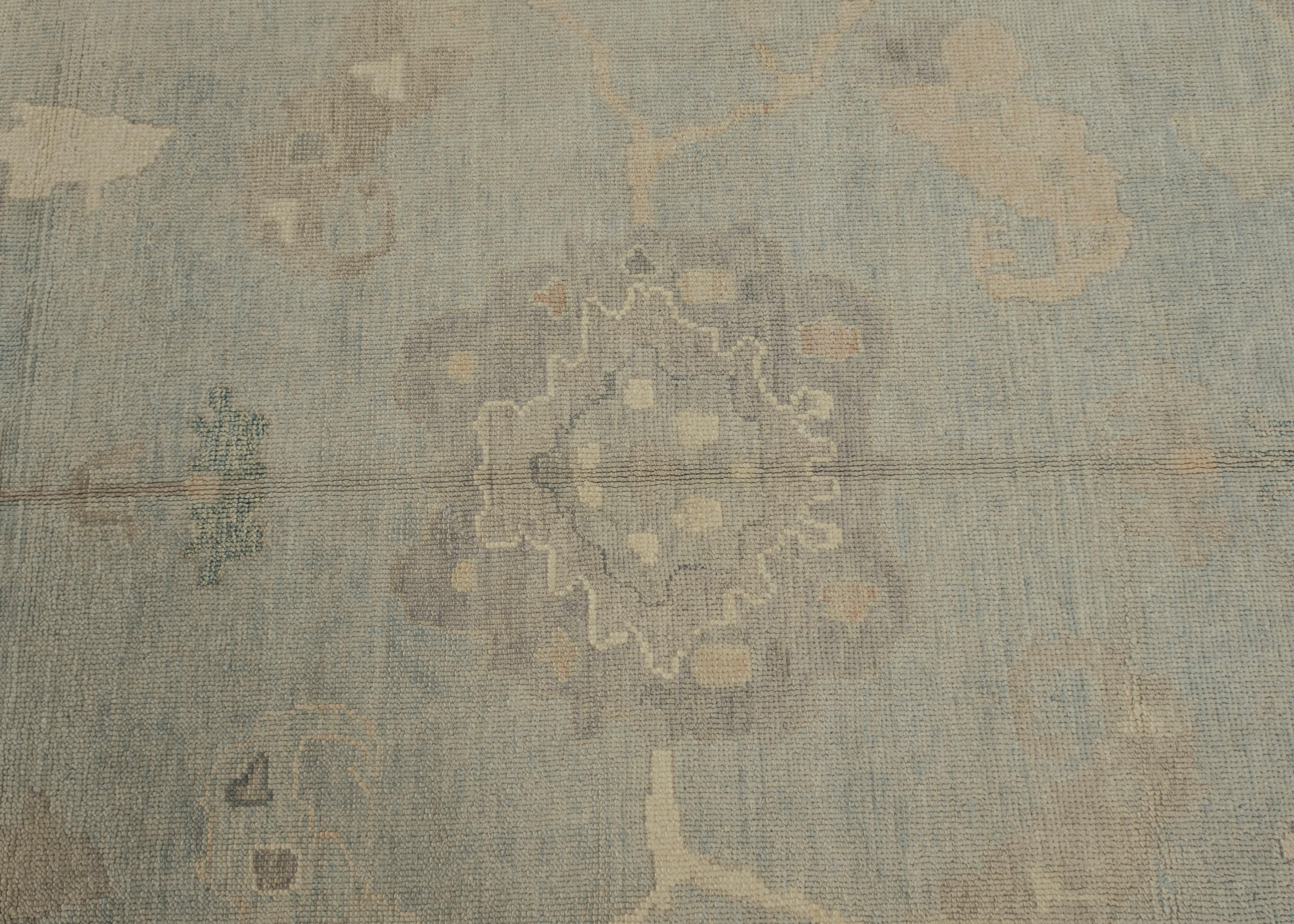Alfombra Turca Oushak Oriental Hecha a Mano 9'11